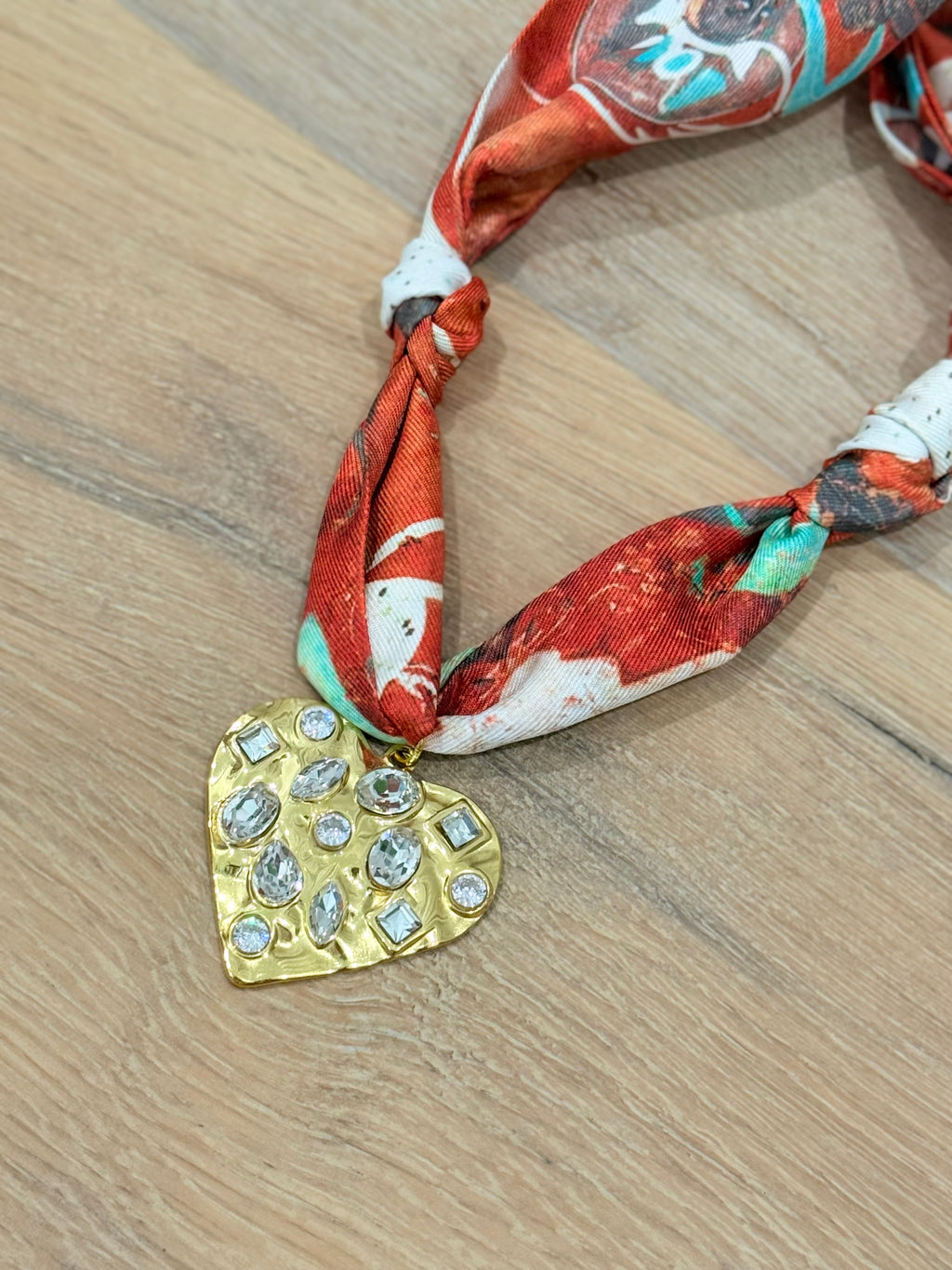 Rust Scarf Necklaces
