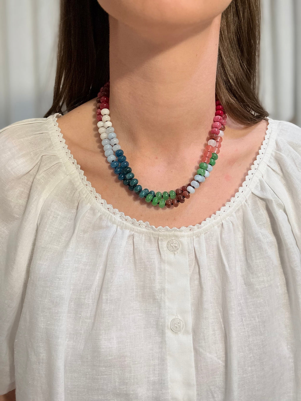 Semi Precious Bead Necklace
