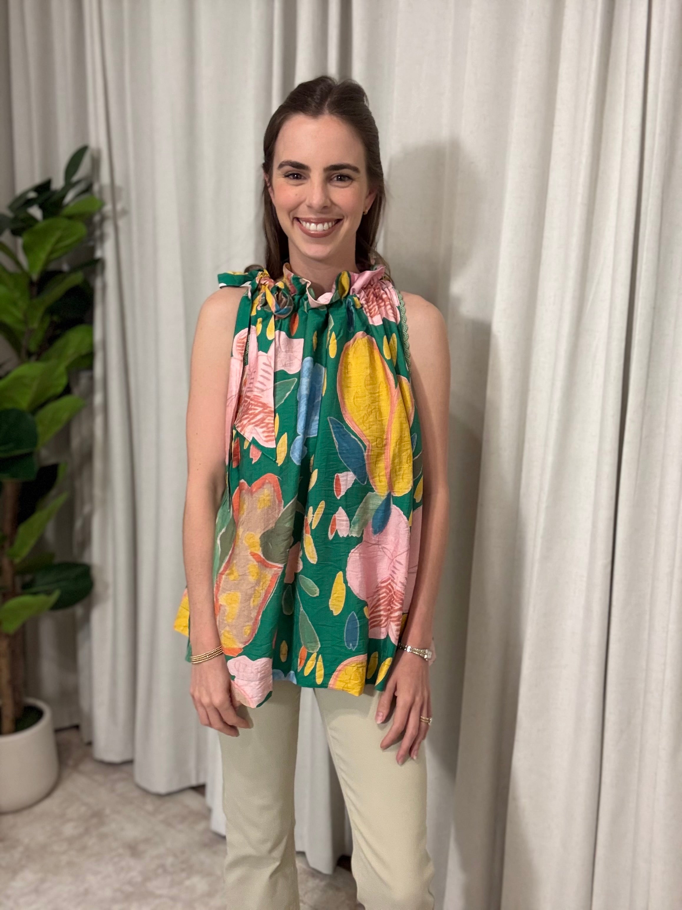 Floral Halter Top