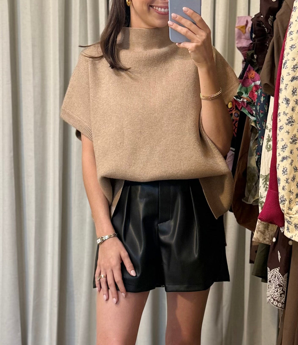 Pleated Detail Short