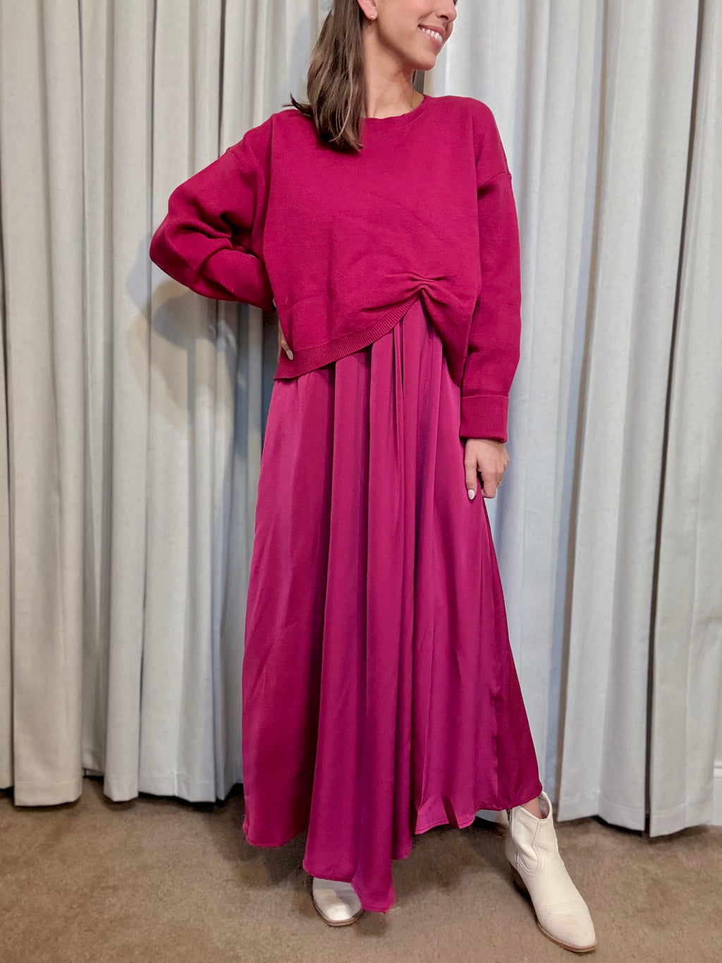 Mix and Match Midi Sweater Dress