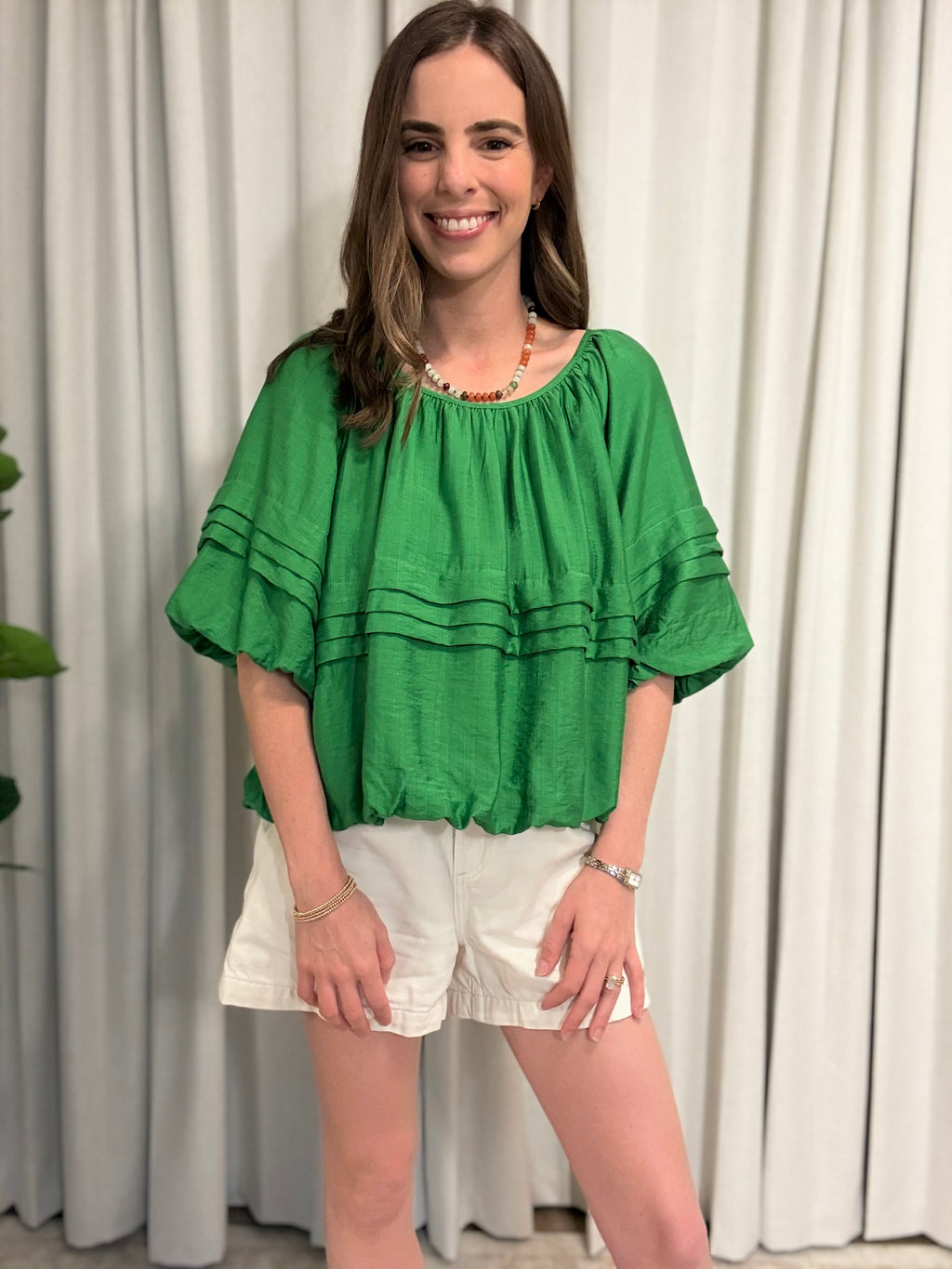 Pleat Detail Top