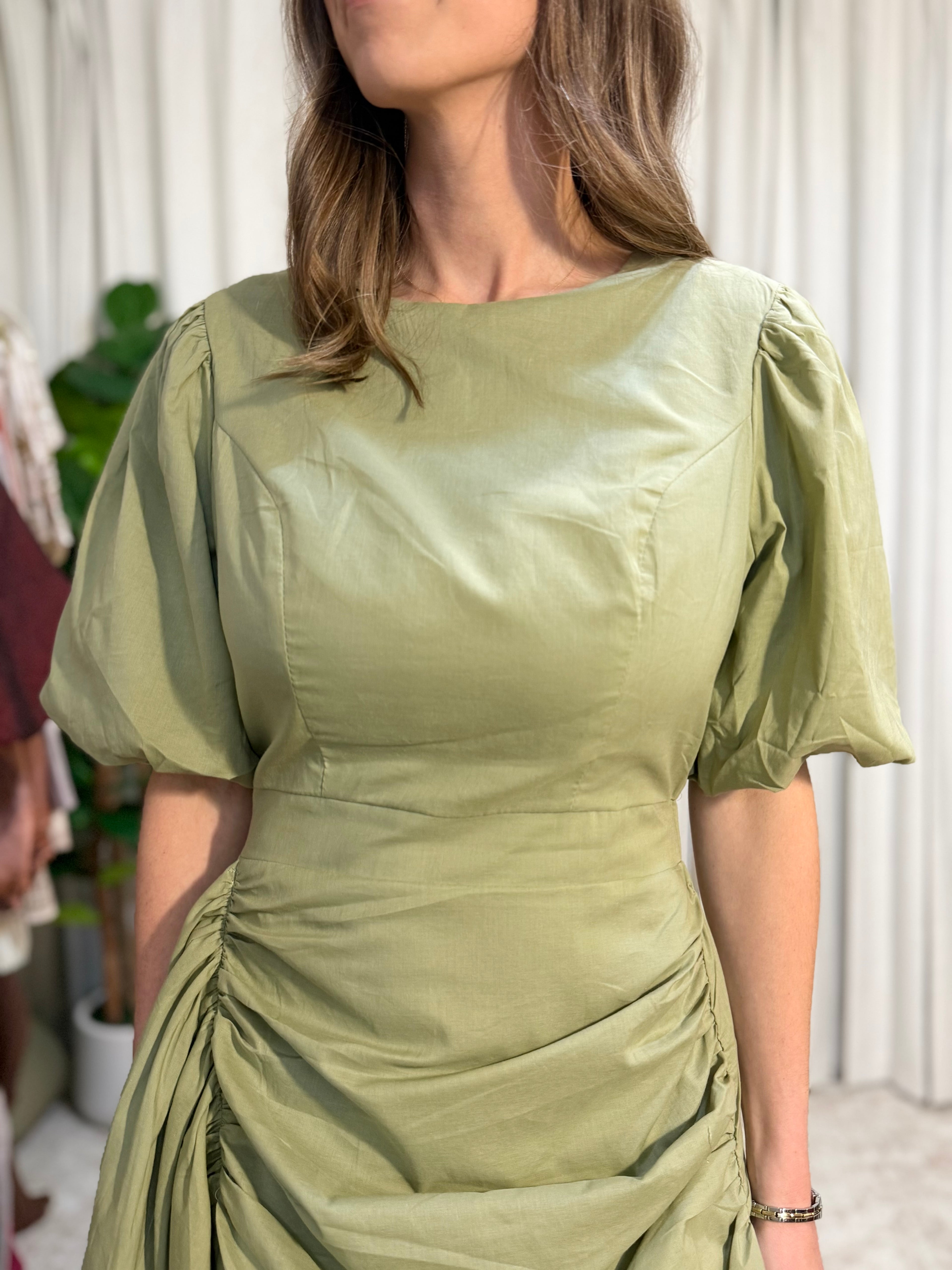 Ruched Mini Dress
