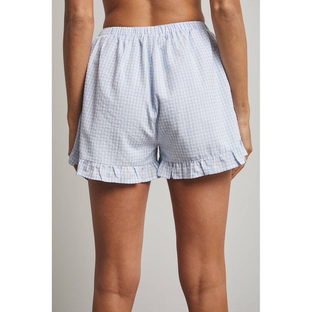Gingham Ruffle Shorts