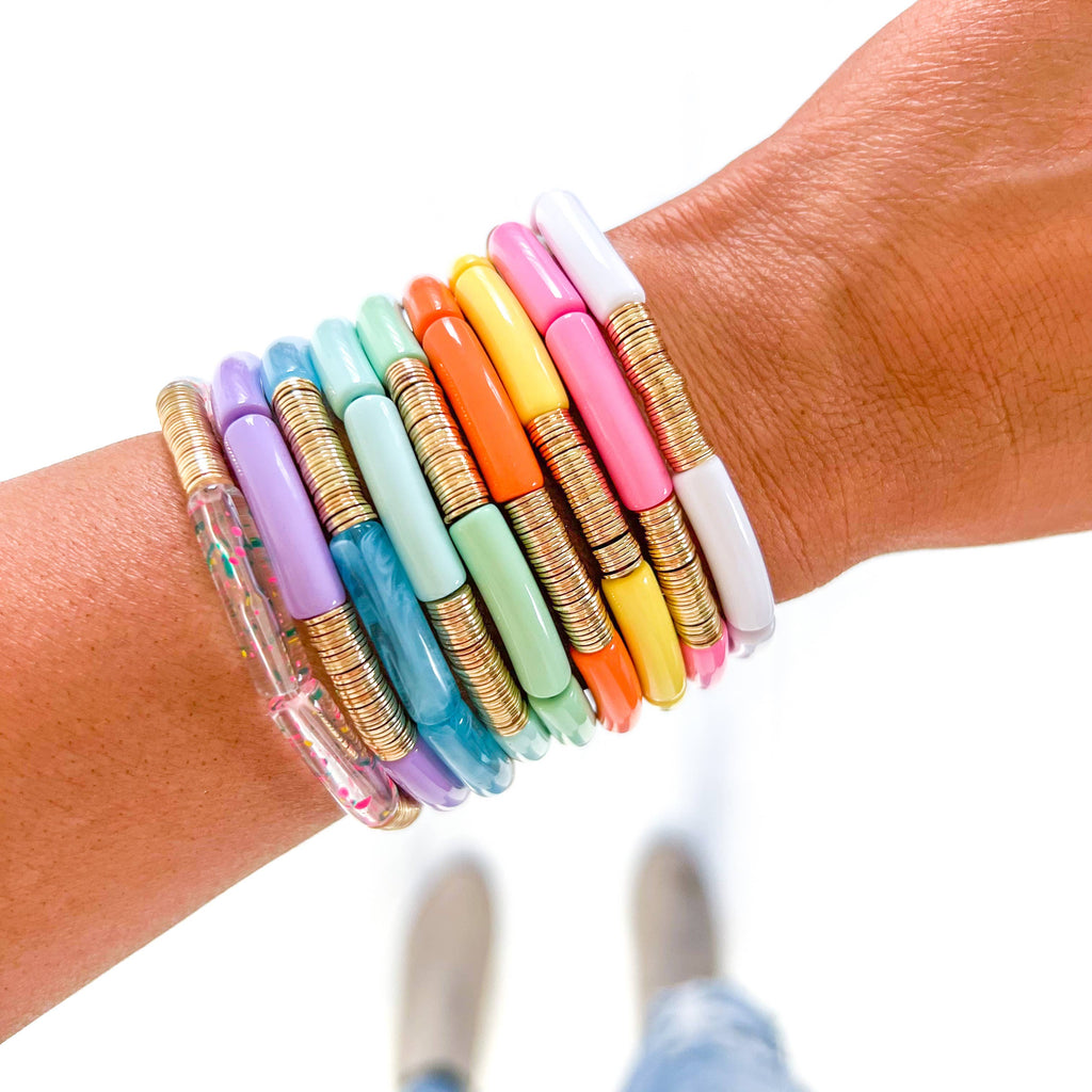 Acrylic Tube Bamboo Bracelet