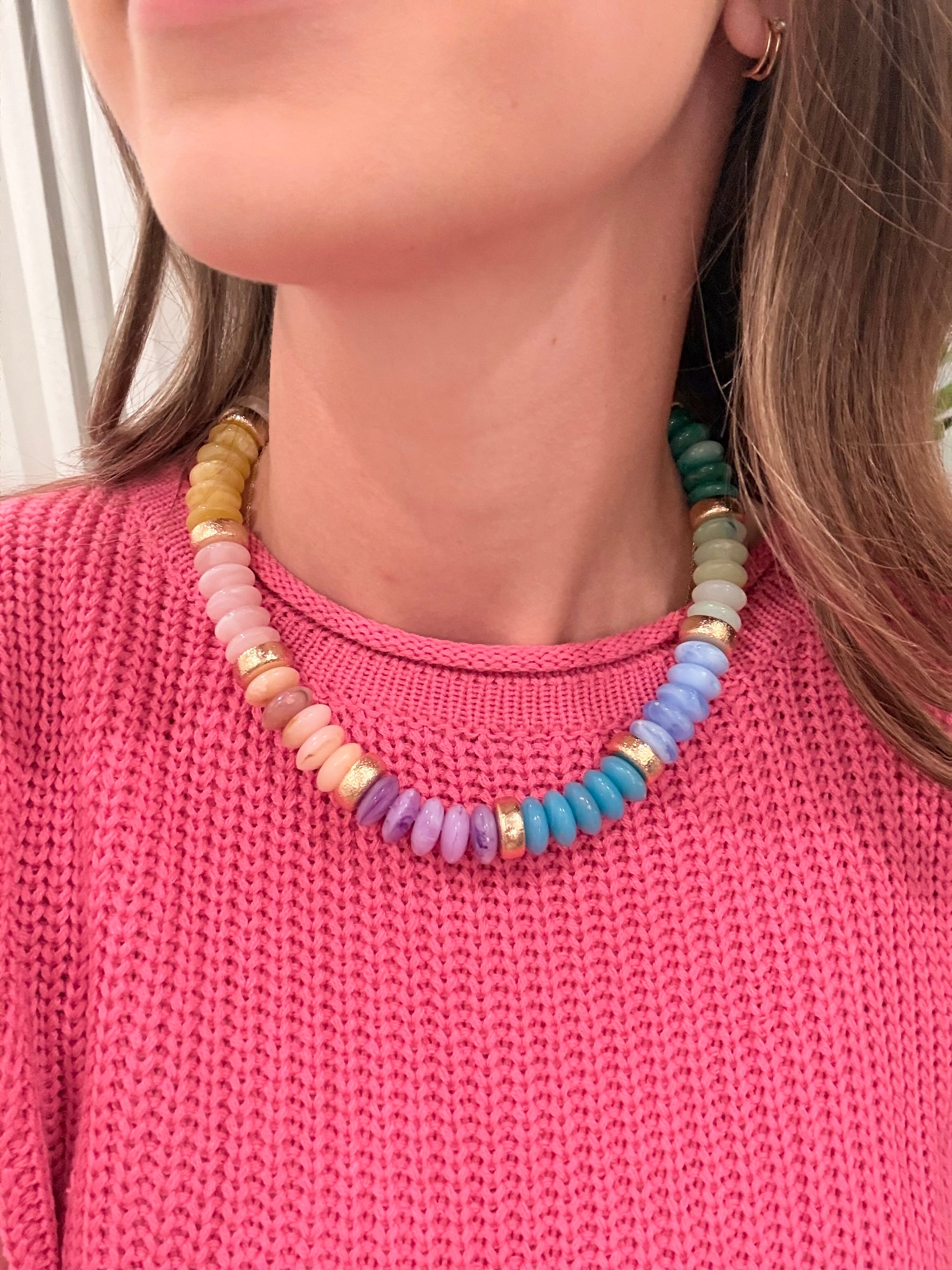 Chunky Beaded Necklace - Multi