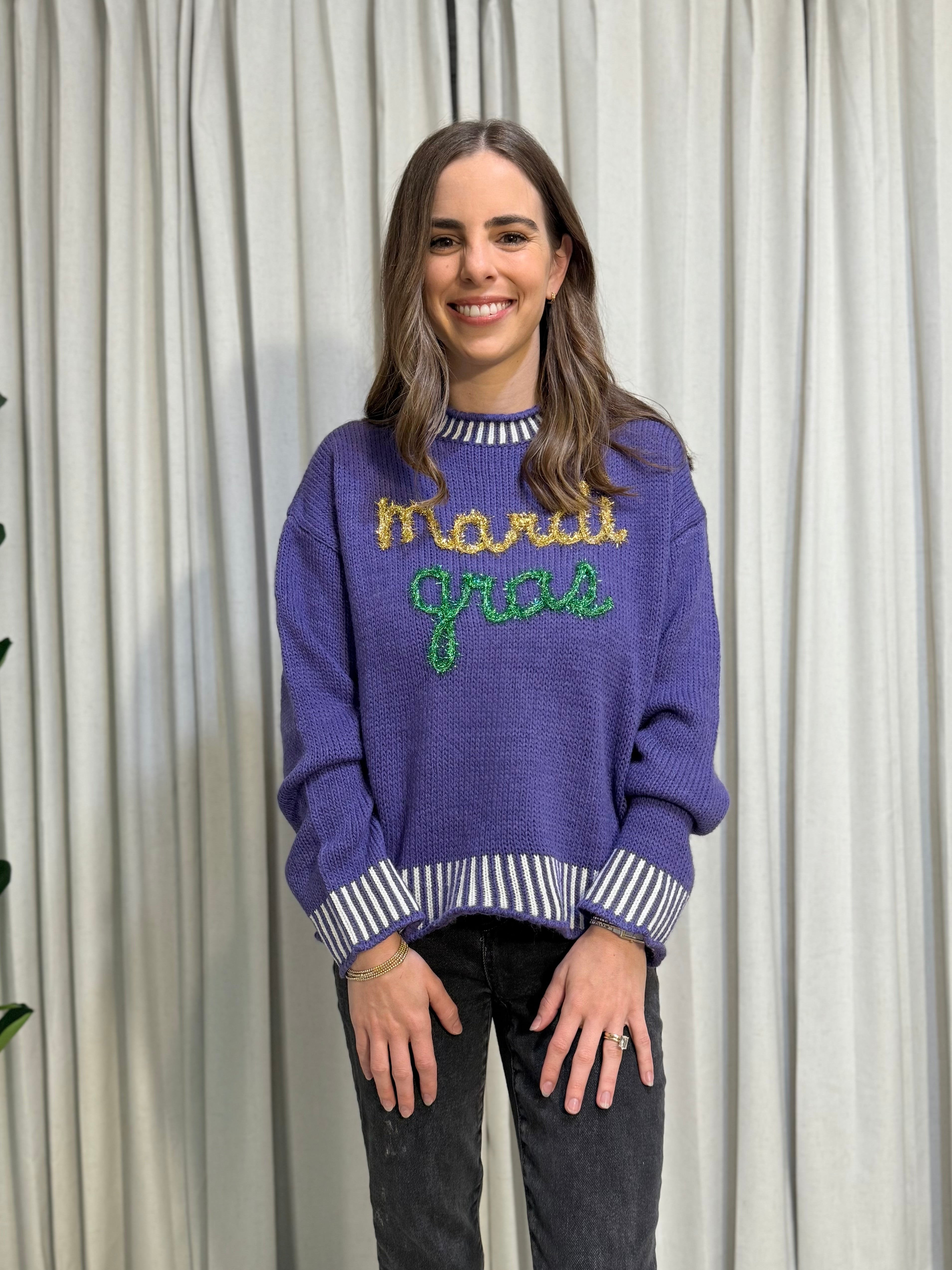 Mardi Gras Sweater