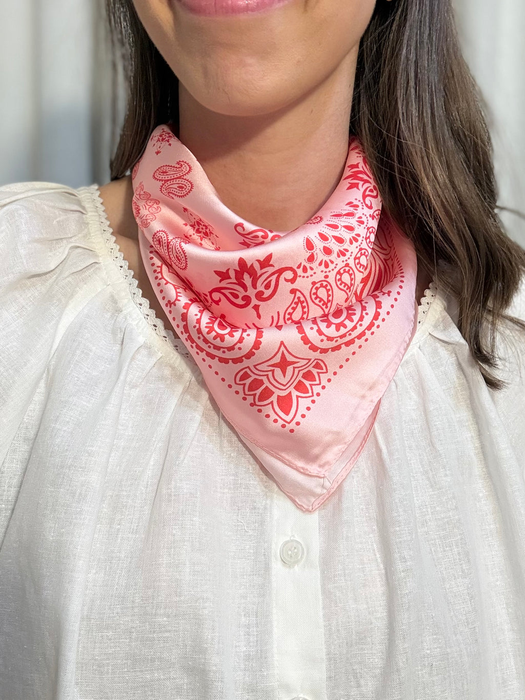 Paisley Pink Scarf