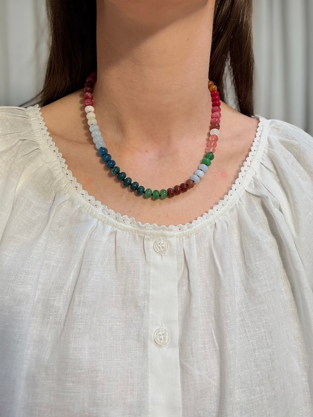 Semi Precious Bead Necklace