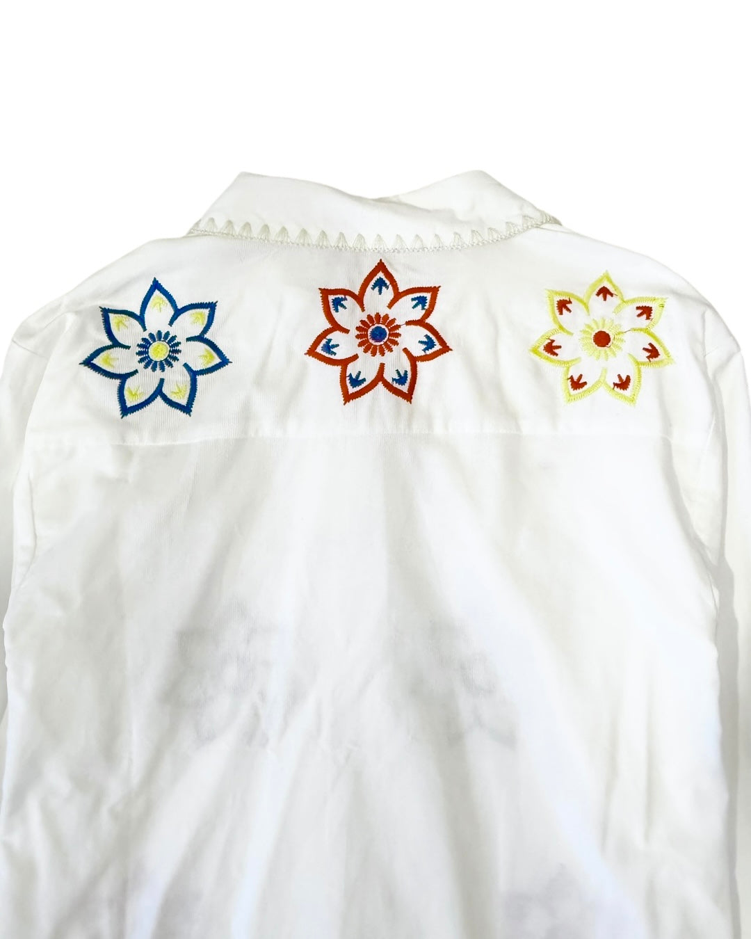 Embroidered Corduroy Top