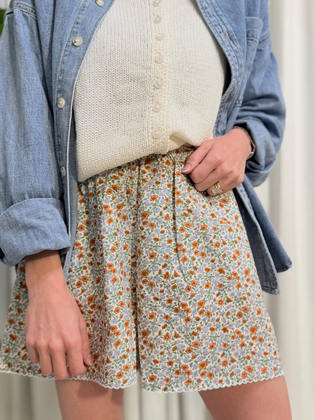 Washed Denim Button Down