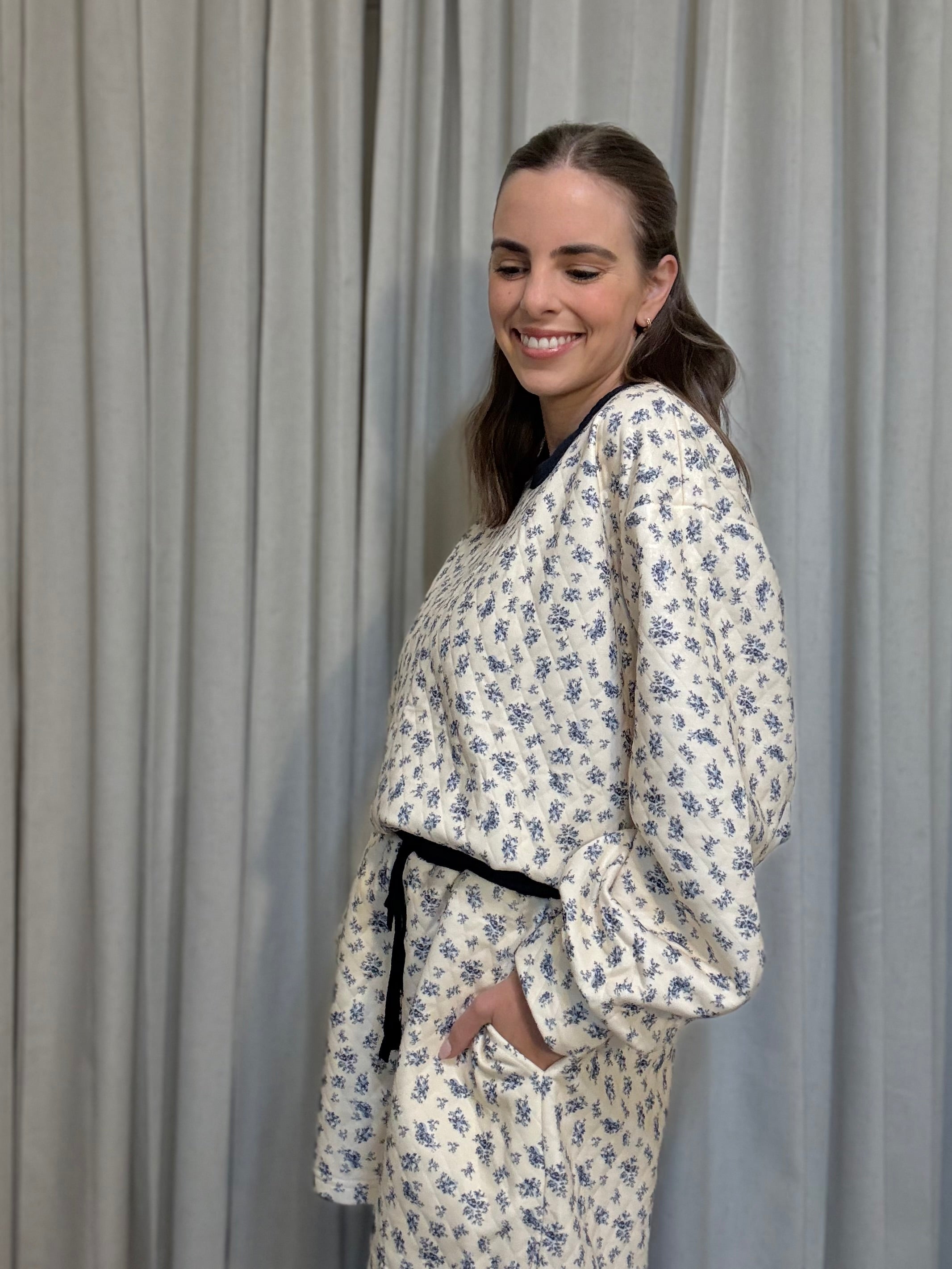 Quilted Pullover Set