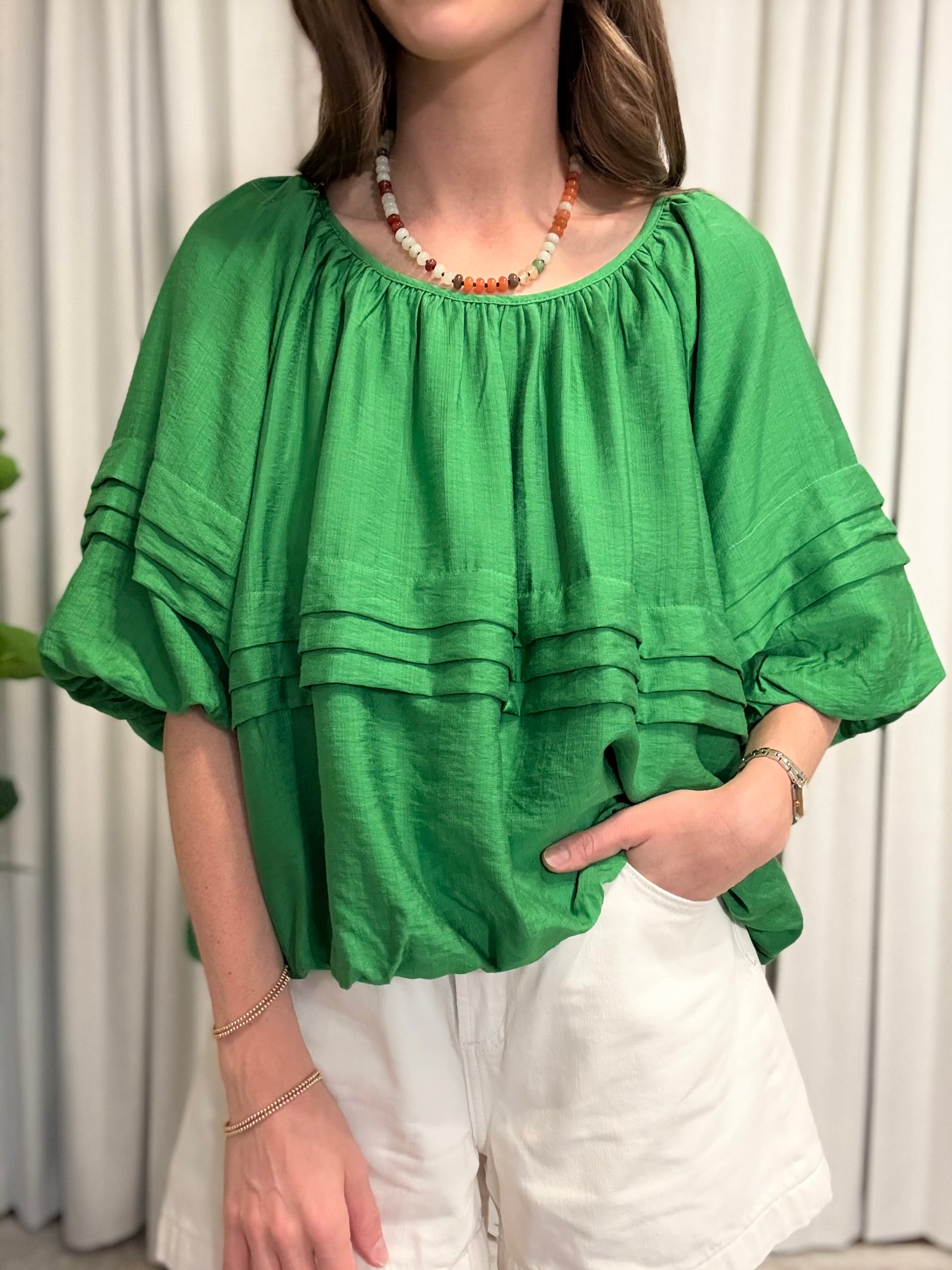 Pleat Detail Top