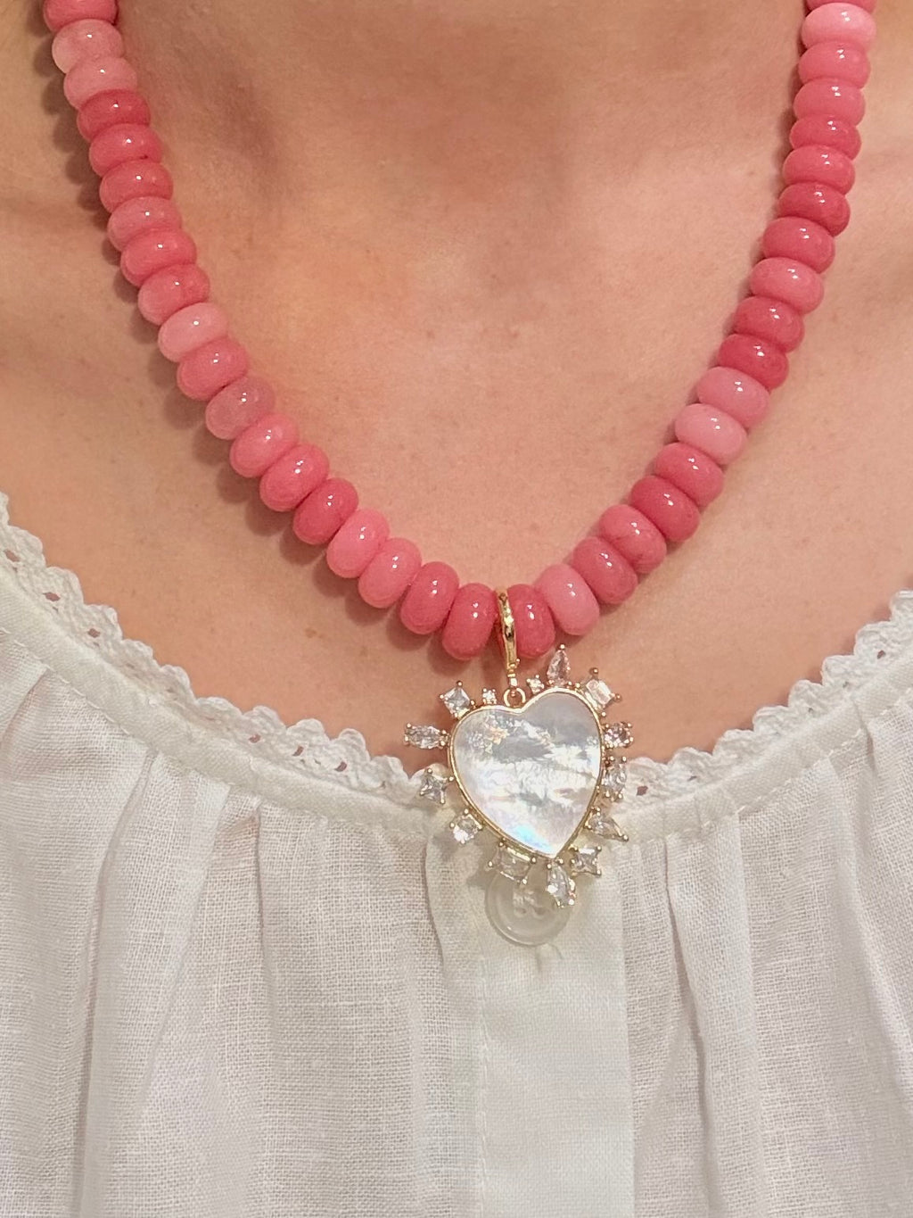 Pink Beaded Necklace