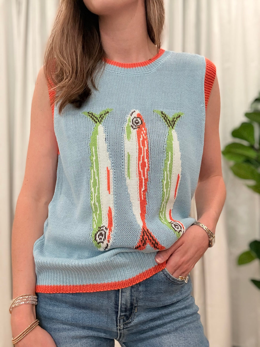 Fish Knit Top