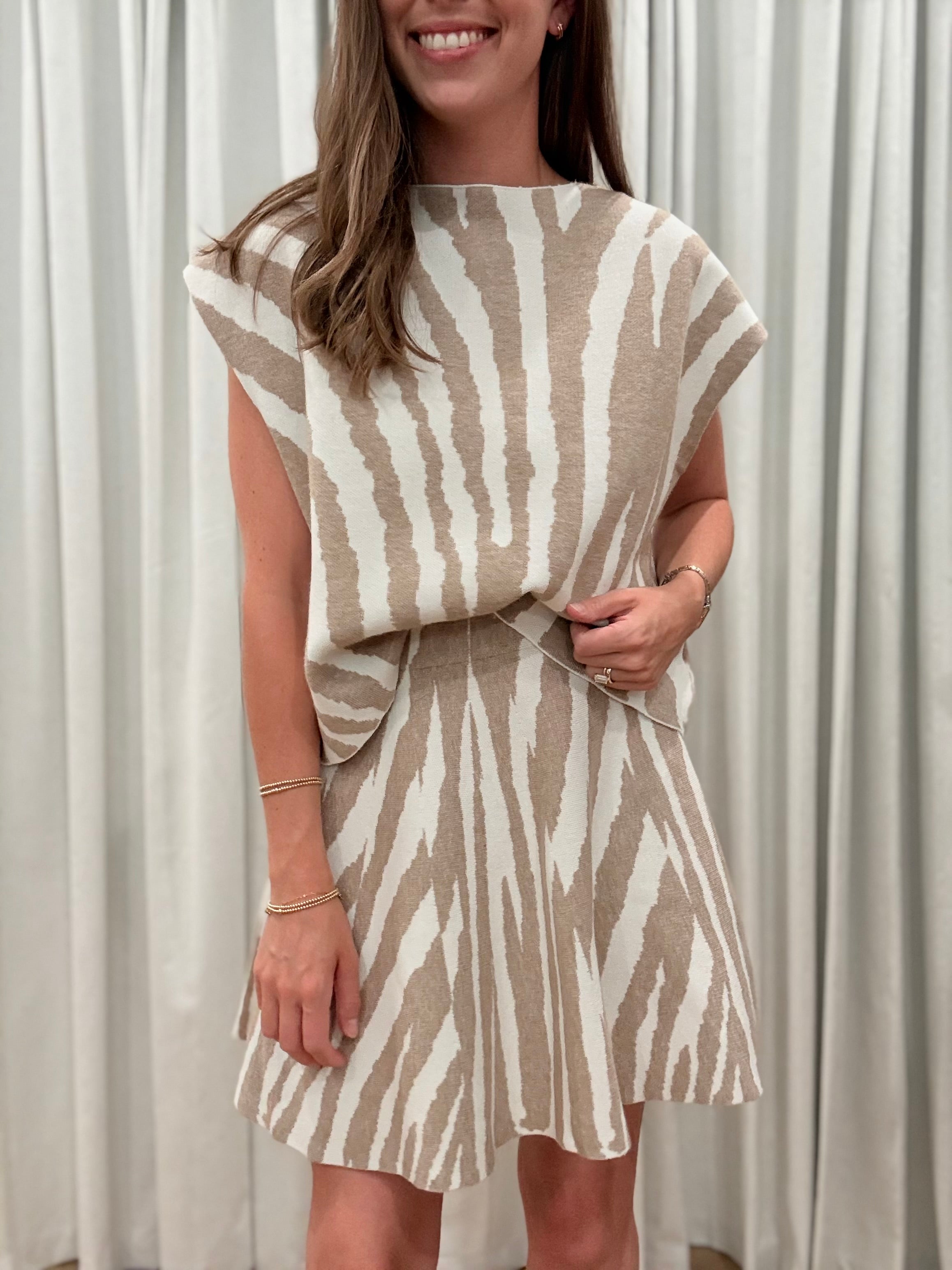 Tiger Skirt Set