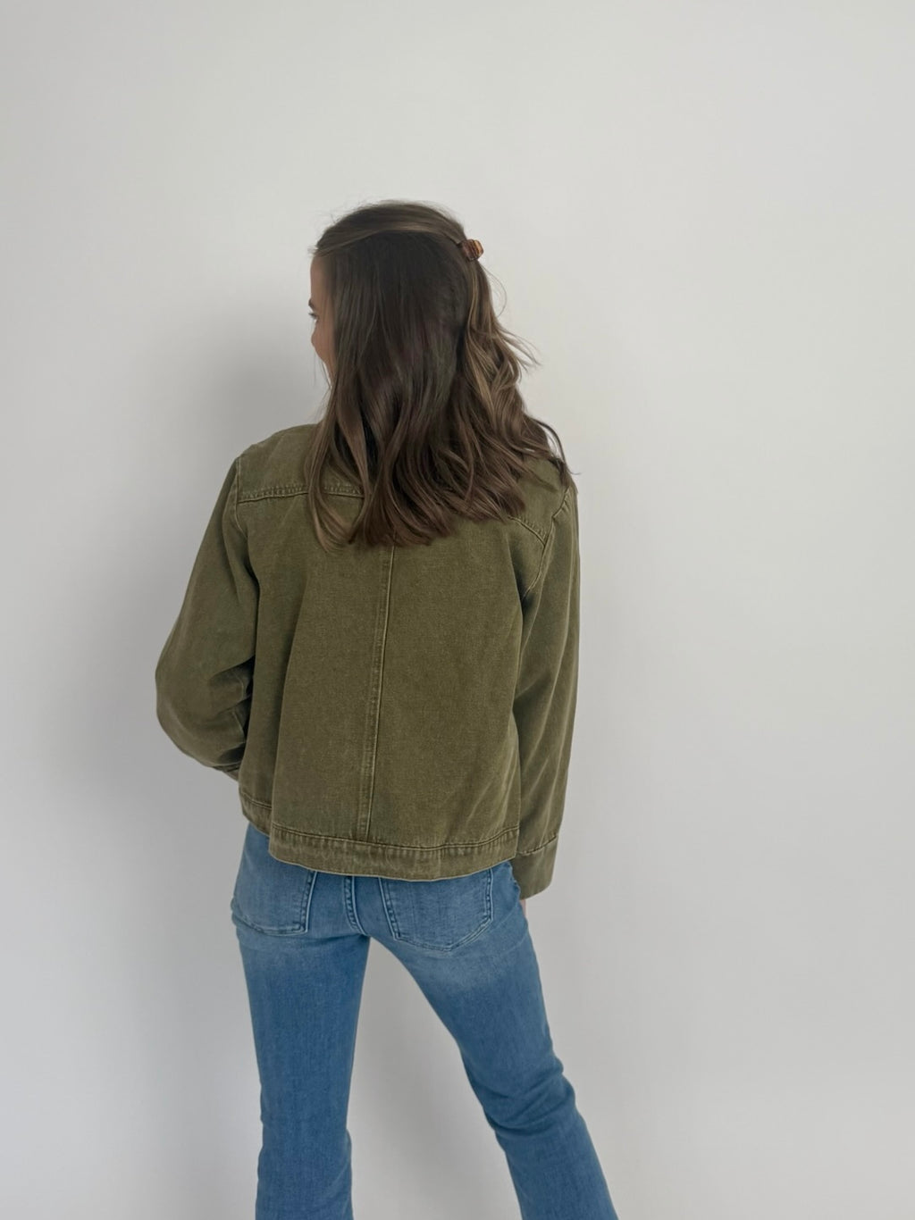 Washed Twill Denim Jacket