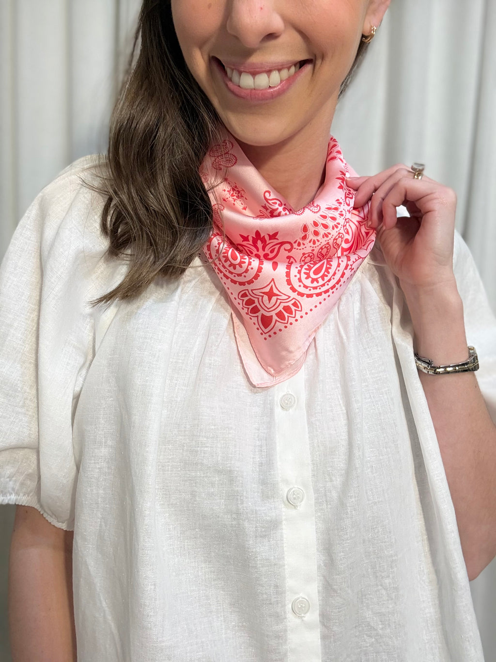 Paisley Pink Scarf