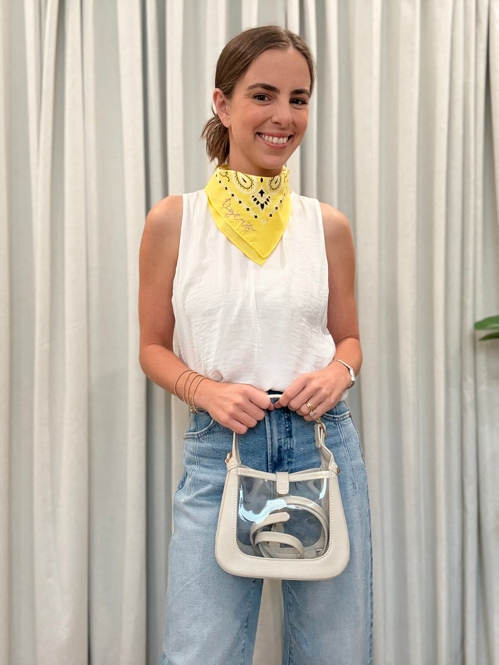Yellow Bandana Scarf