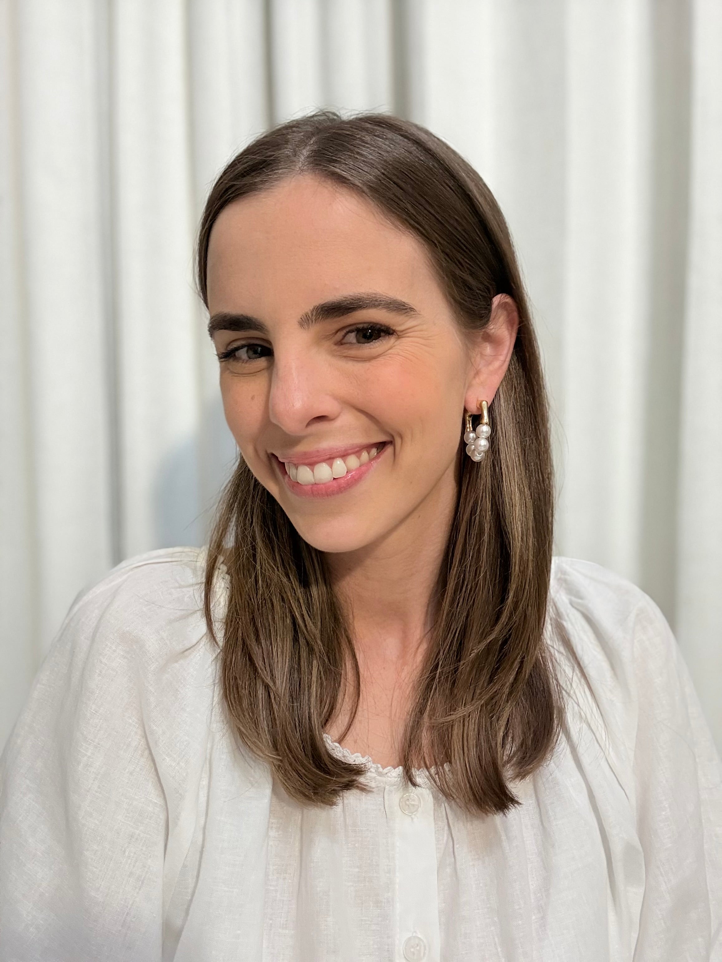 Marina Pearl Hoop Earring