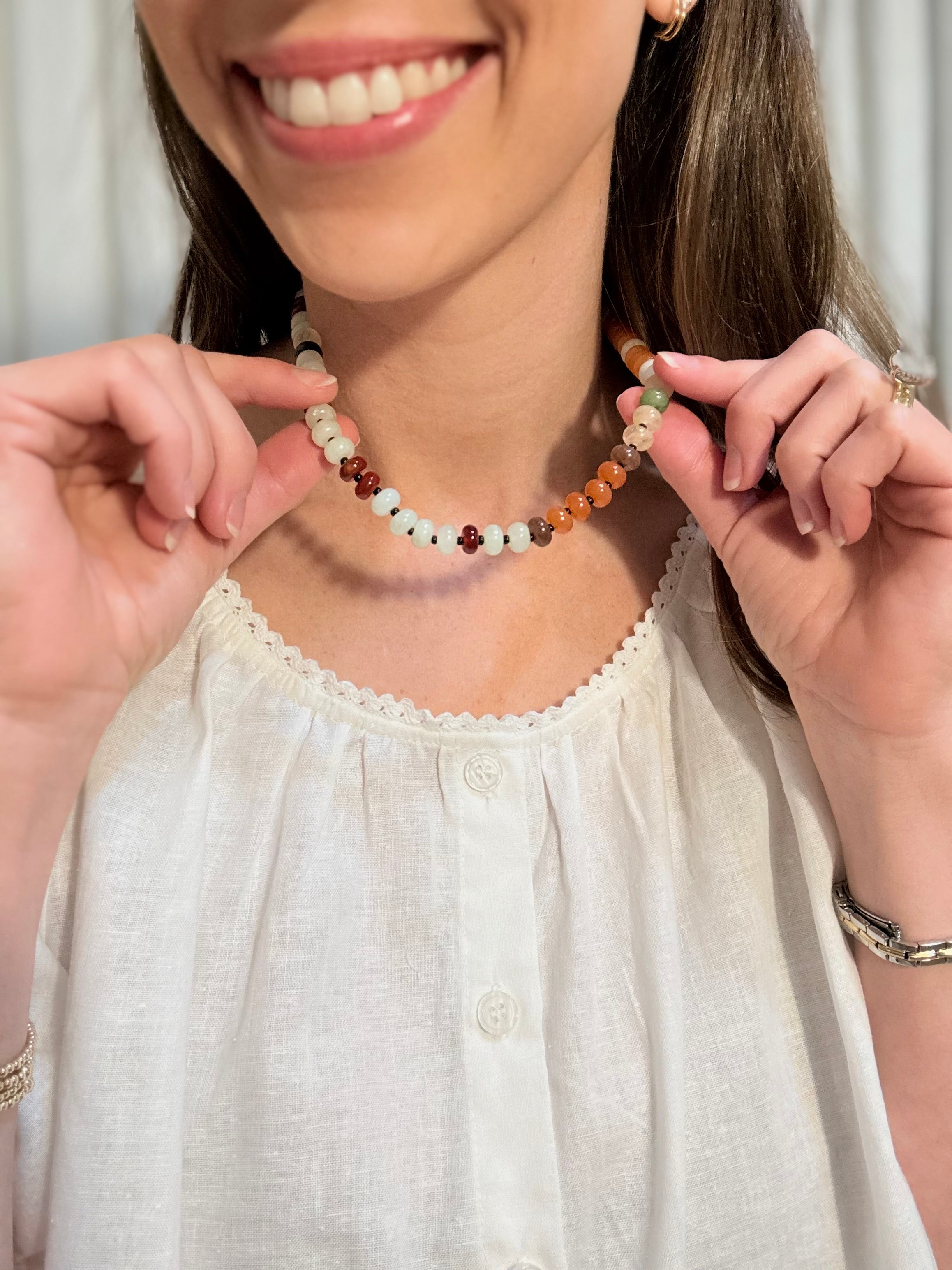 Semi Precious Bead Necklace