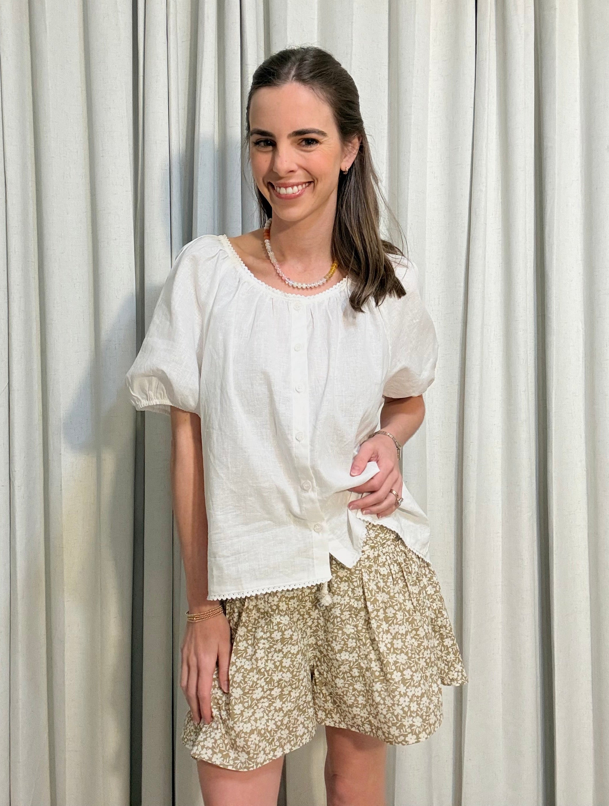 Trim Detail Blouse