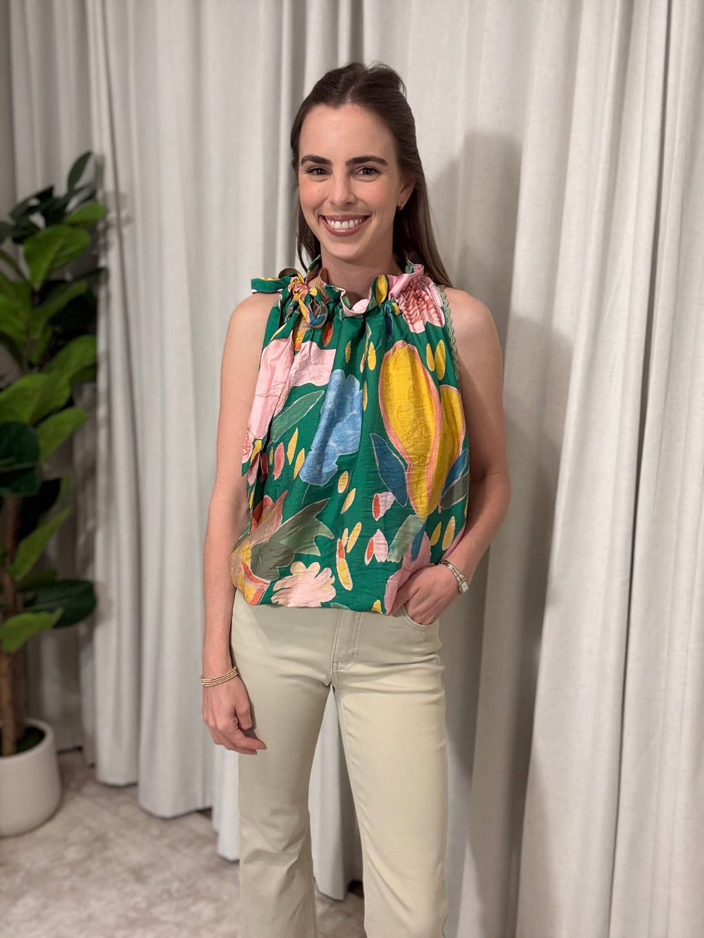 Floral Halter Top