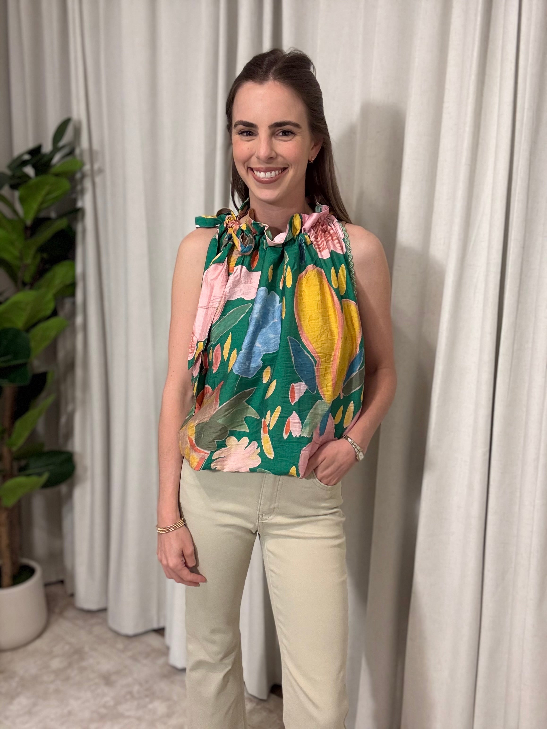 Floral Halter Top