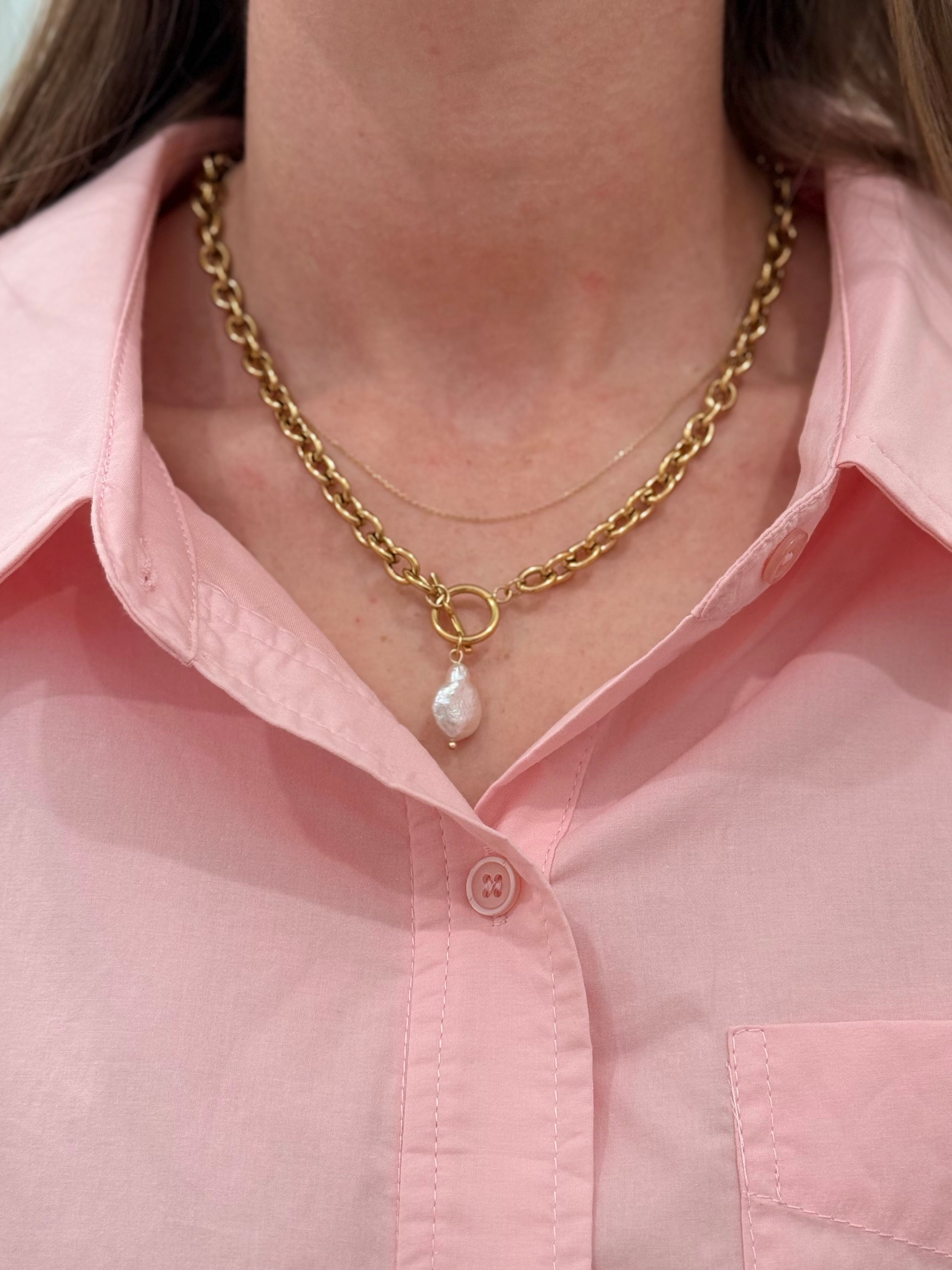 PREORDER* Fresh WaterPearl Toggle Necklace