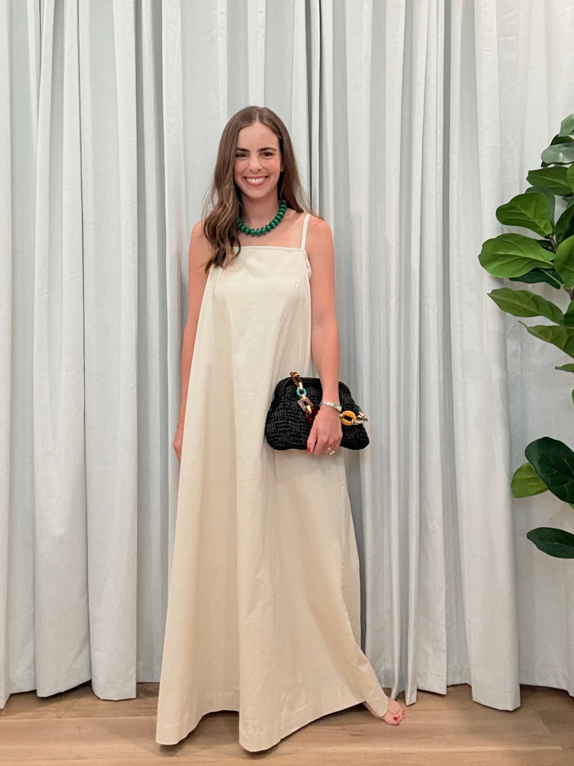 Beige Midi Dress