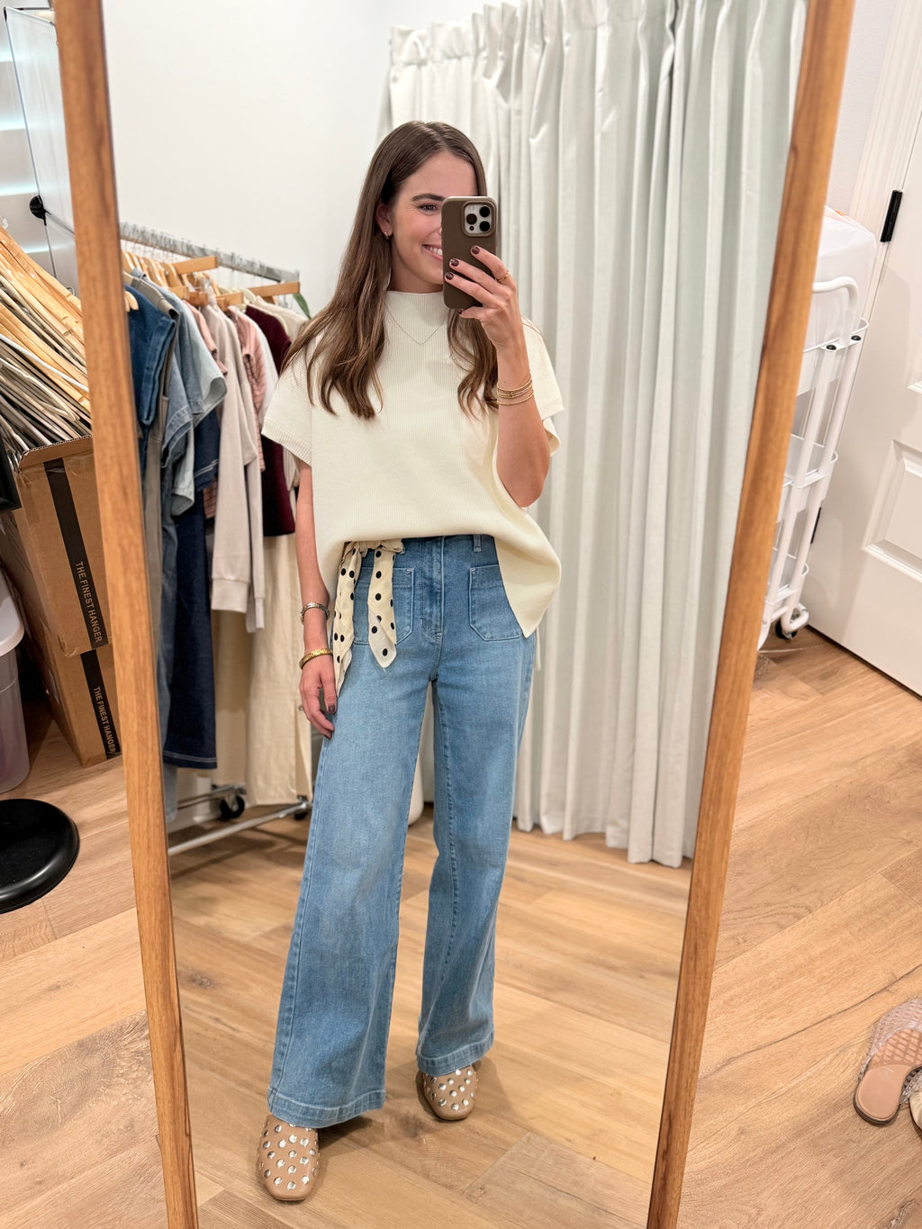 Mock Neck Sweater Top