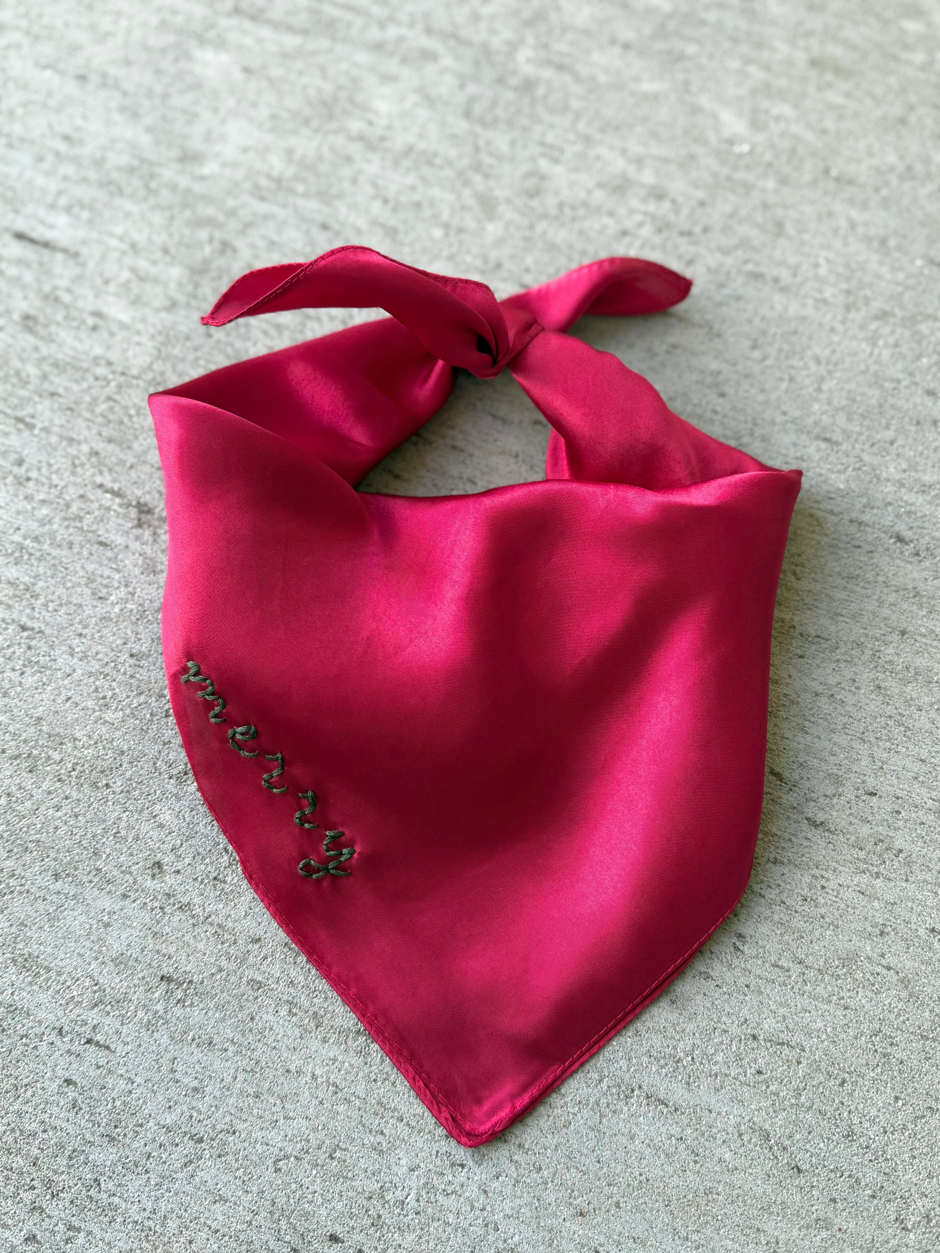 Merry Holiday Scarf - Red