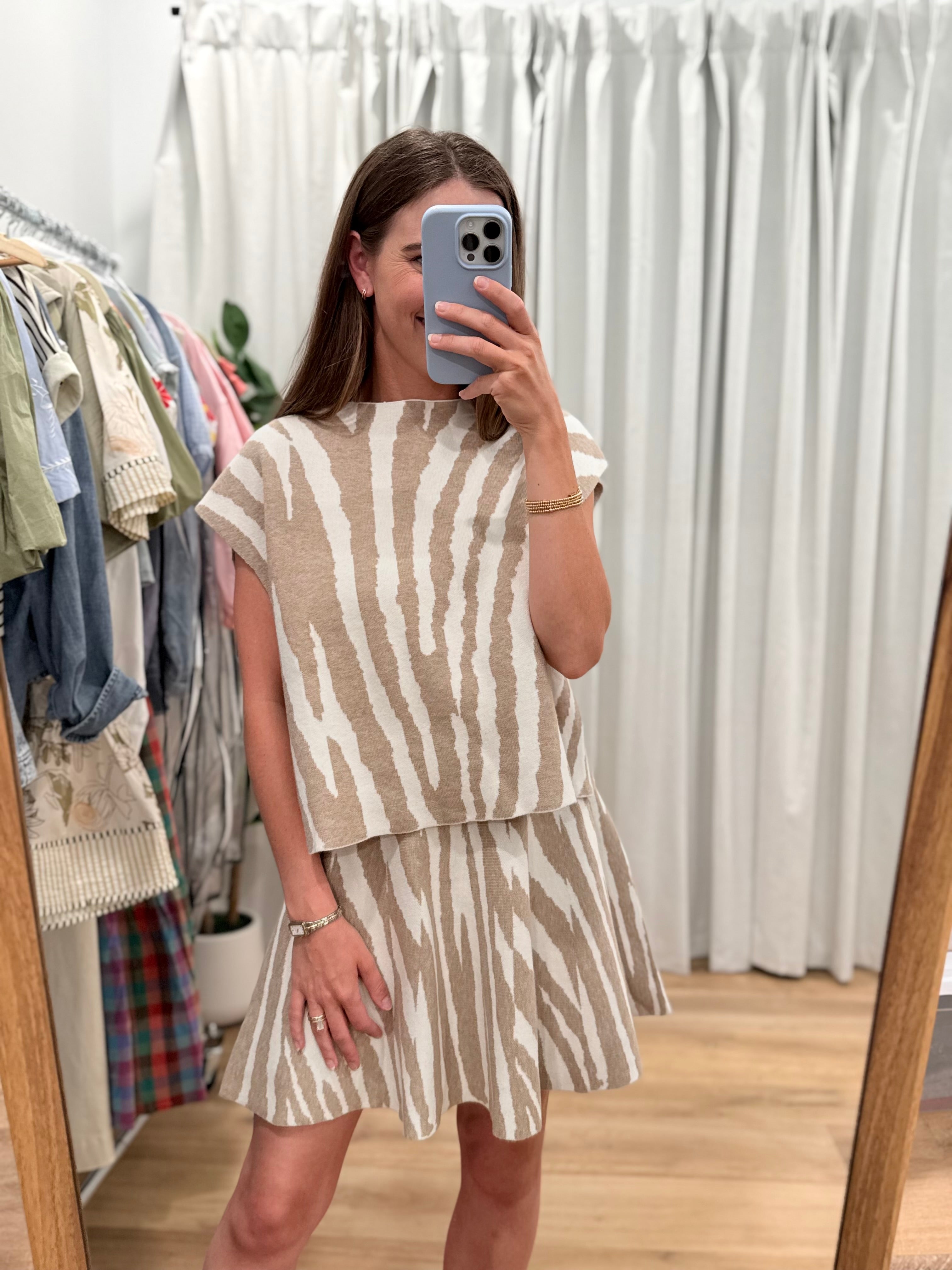 Tiger Skirt Set