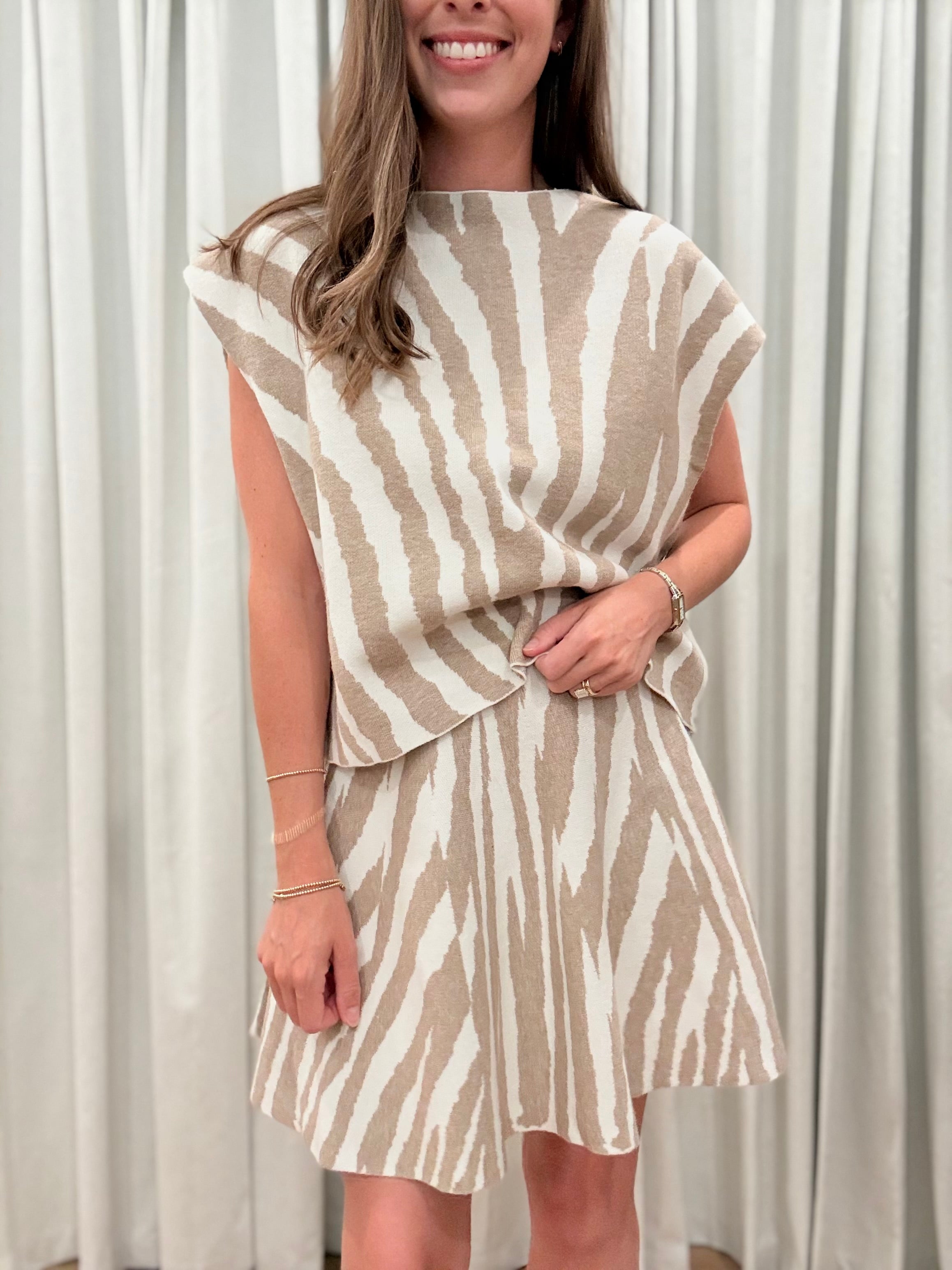 Tiger Skirt Set