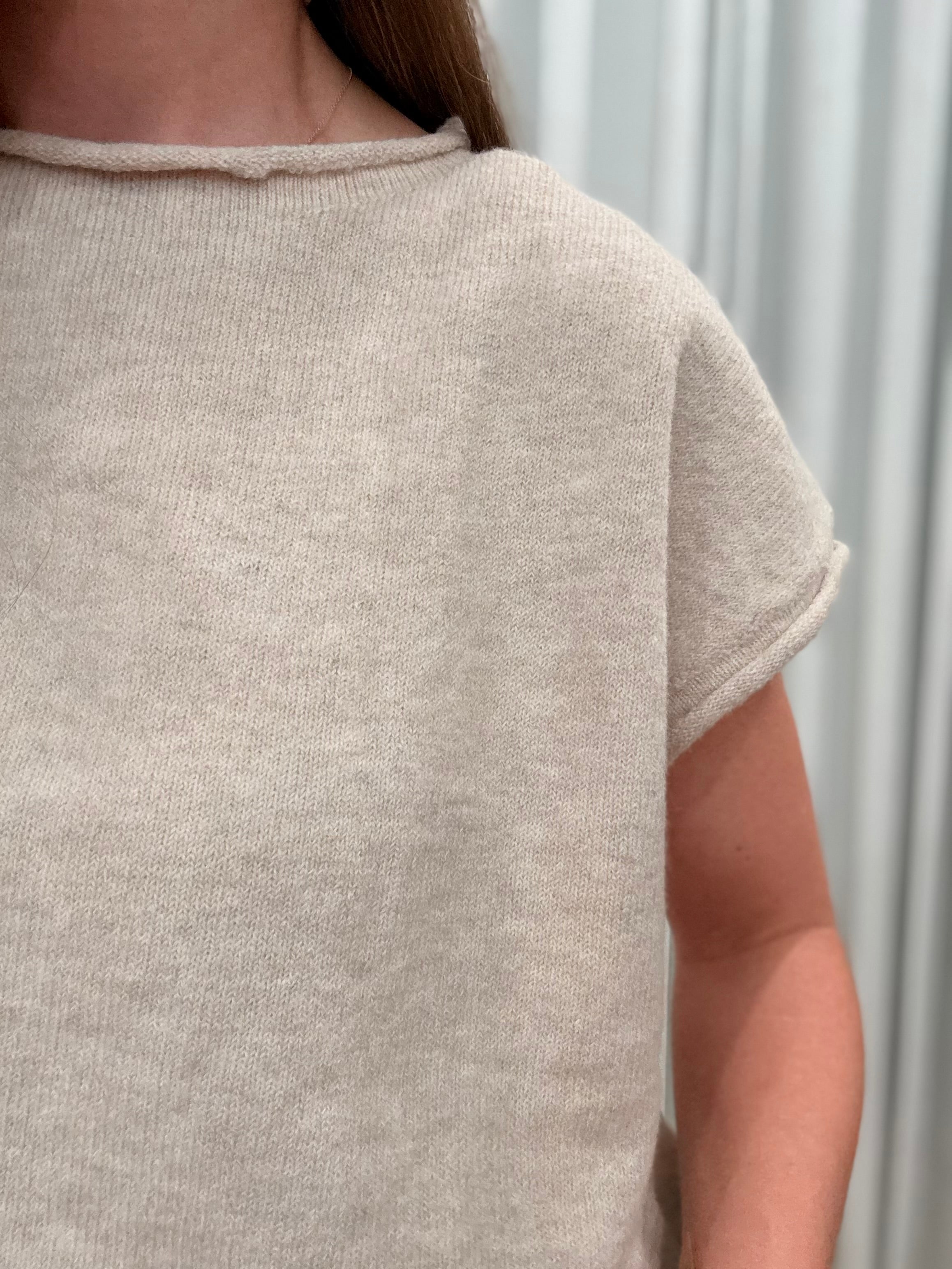 Cap Sleeve Knit Top