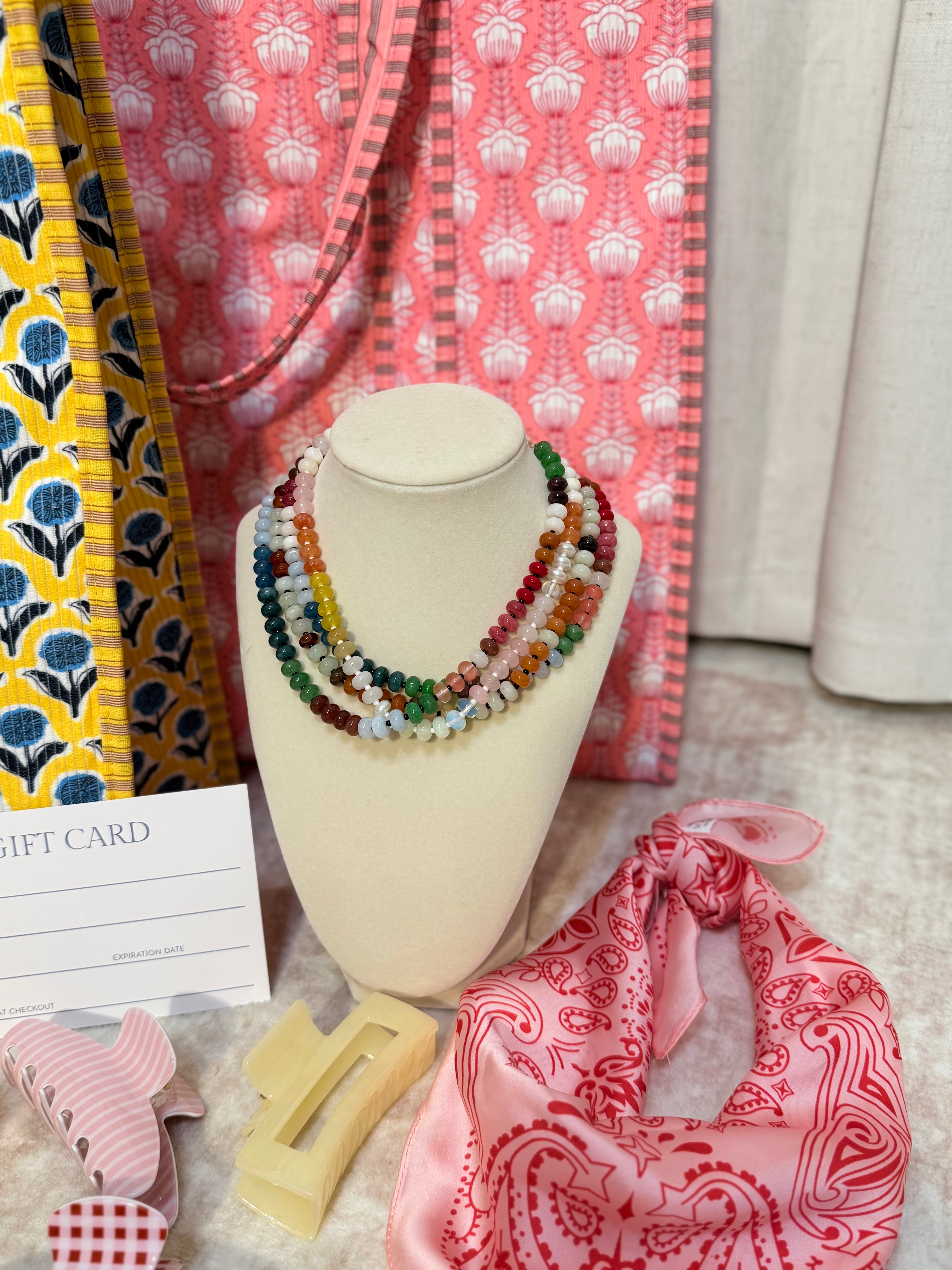 Semi Precious Bead Necklace