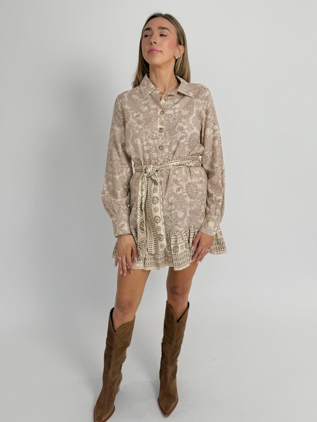 Carly Ruffled Mini Dress