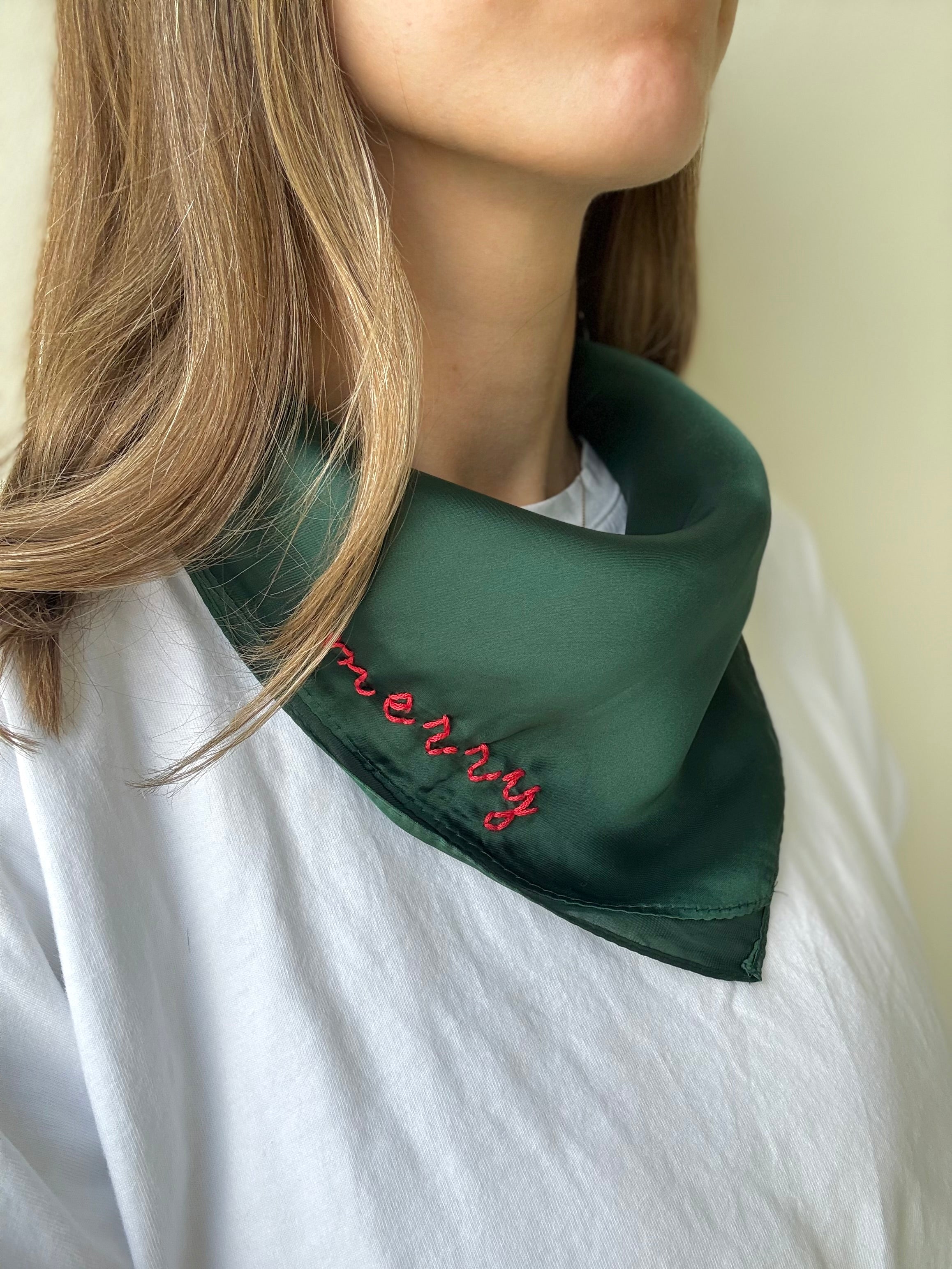 Merry Holiday Scarf - Forest