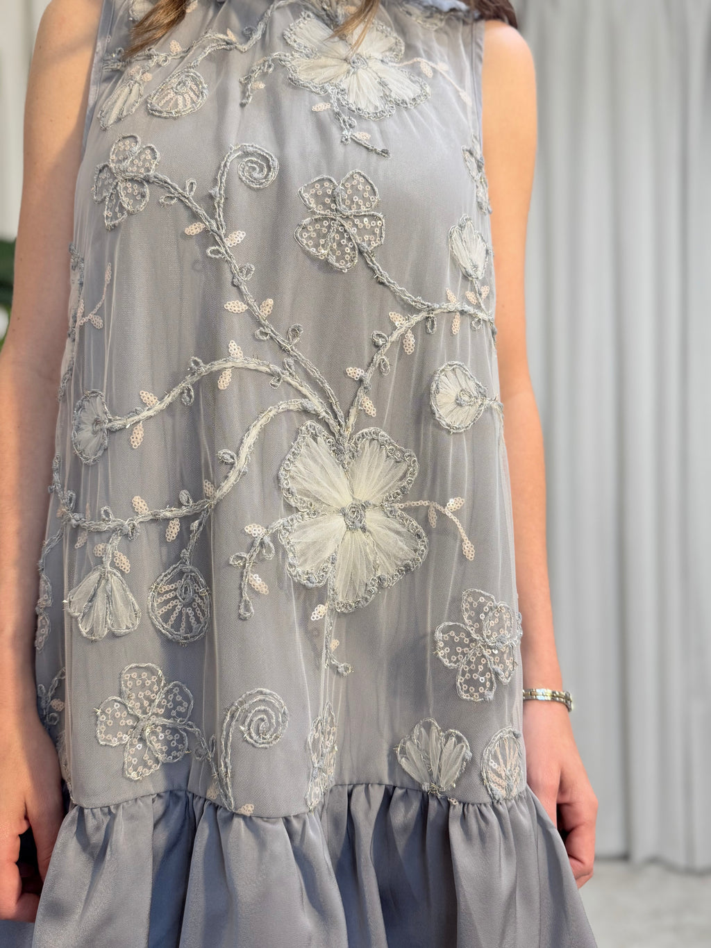 Embellished Mini Dress