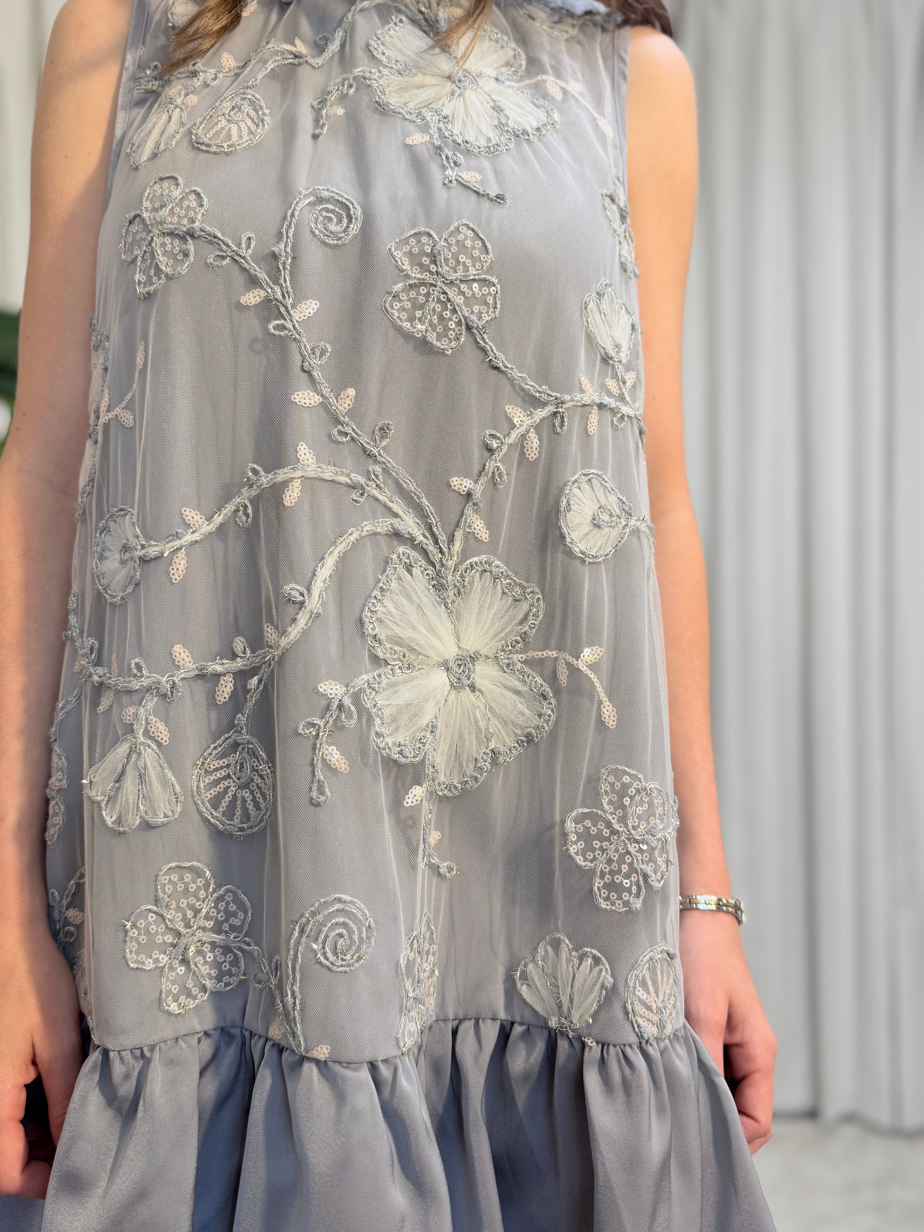 Embellished Mini Dress