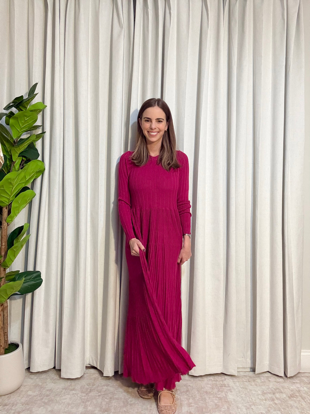 Ribbed Sweater Dress