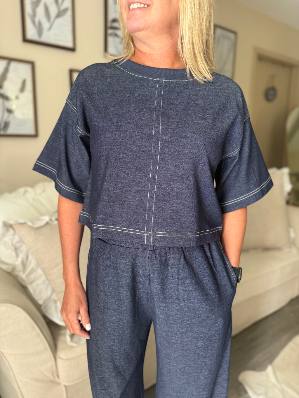 Denim Lounge Set