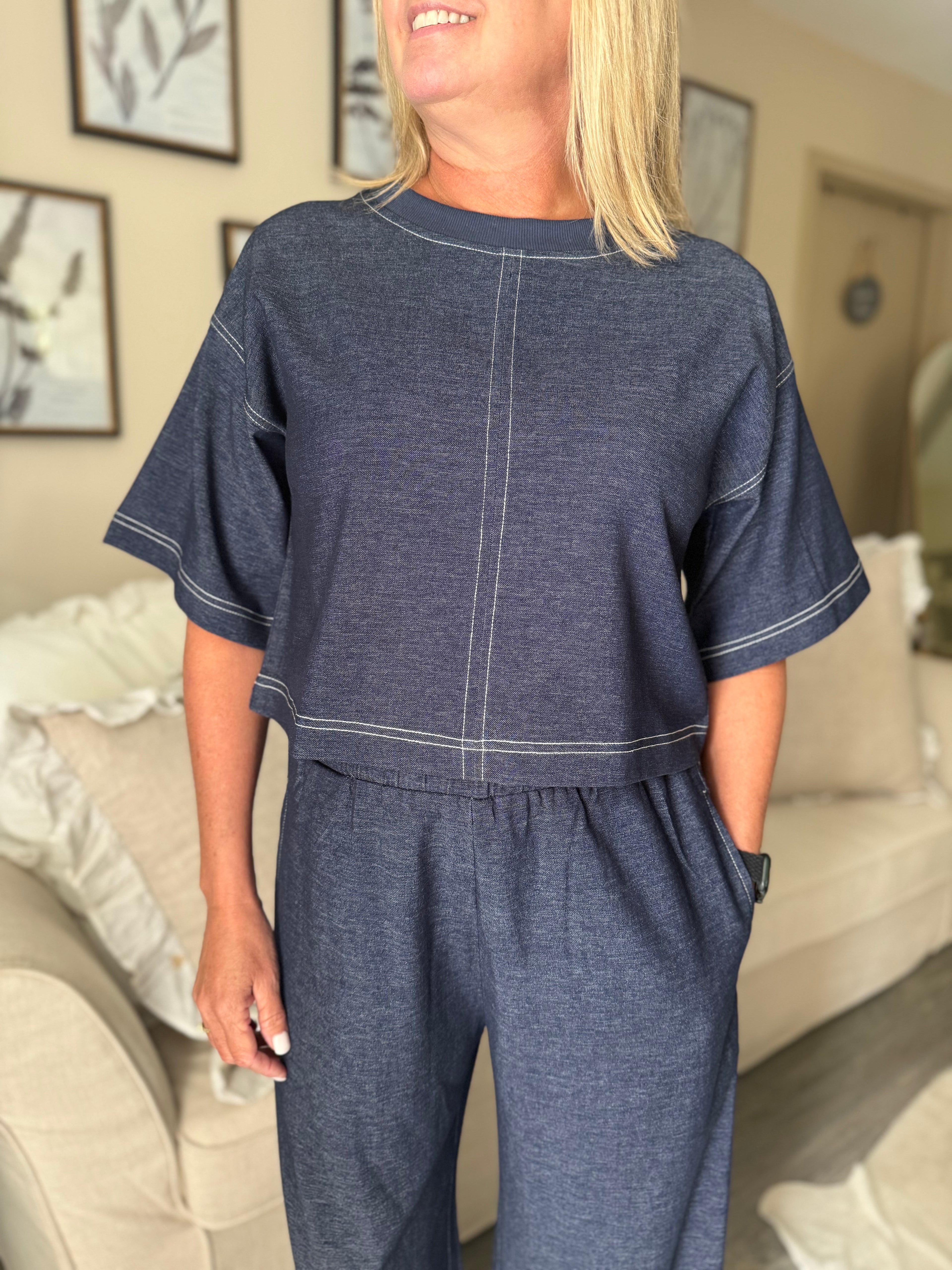 Denim Lounge Set