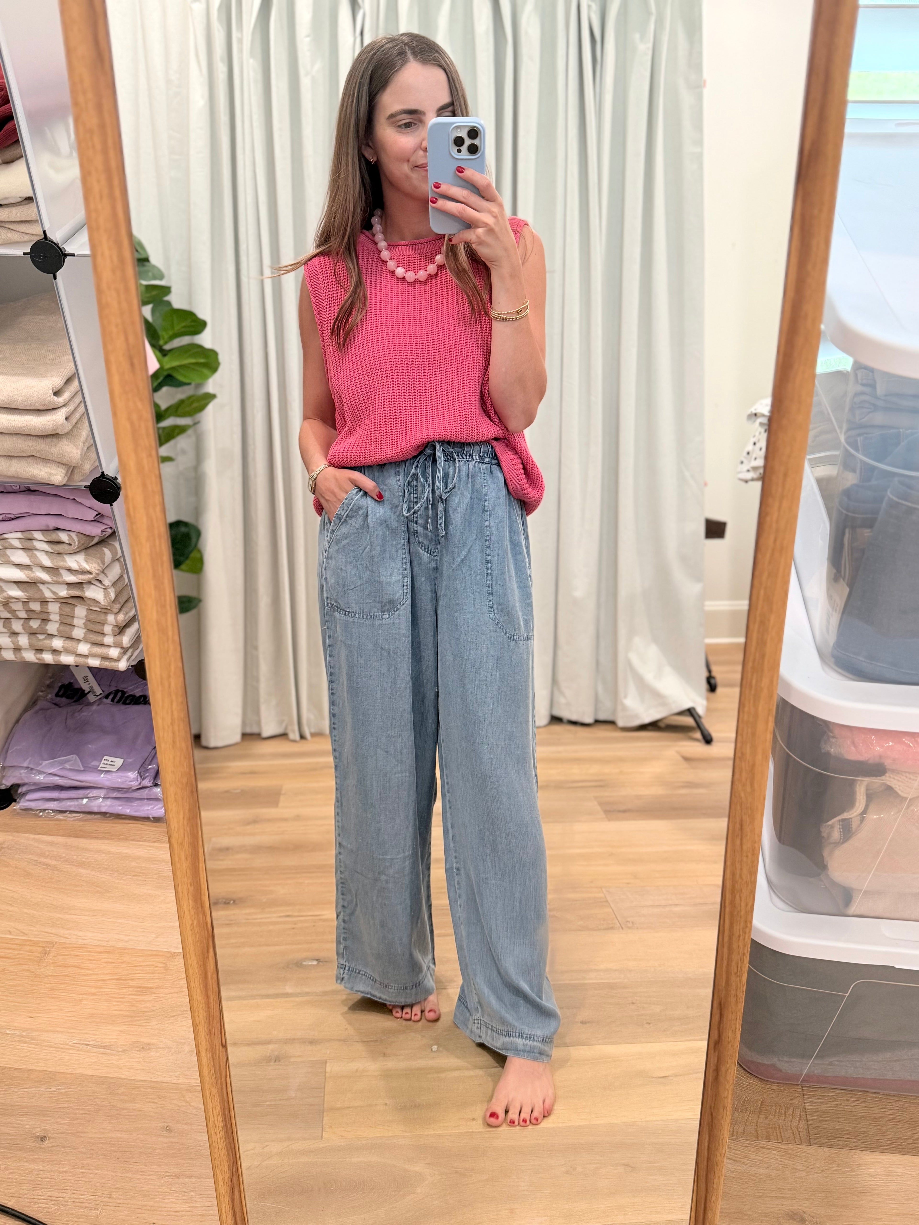 Drawstring Patch Pocket Pant