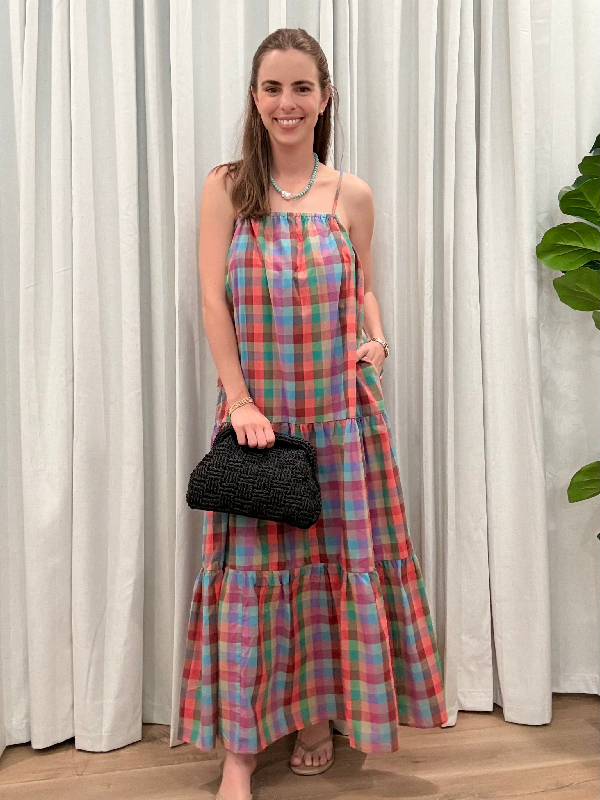Plaid Maxi Dress