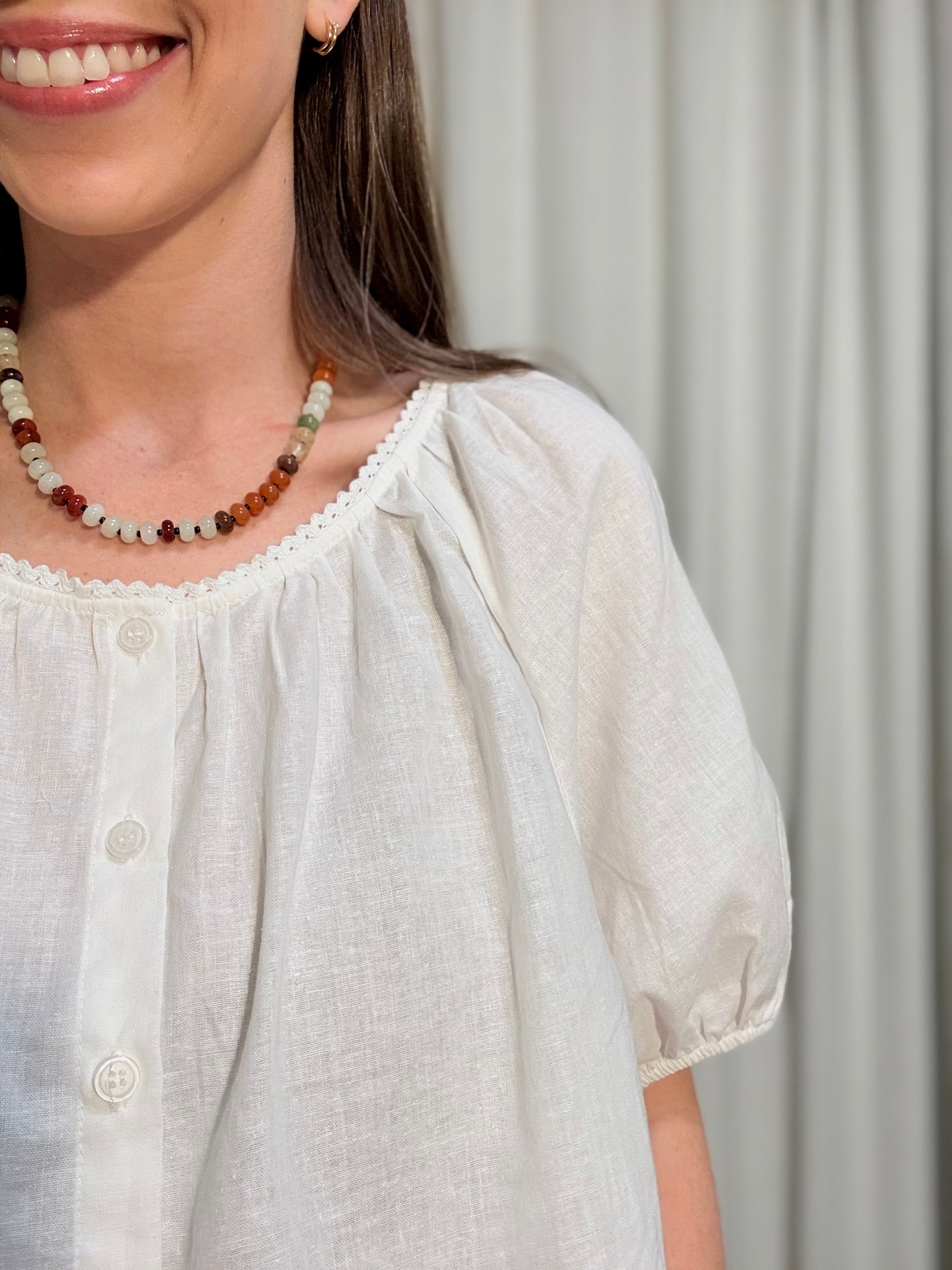 Trim Detail Blouse