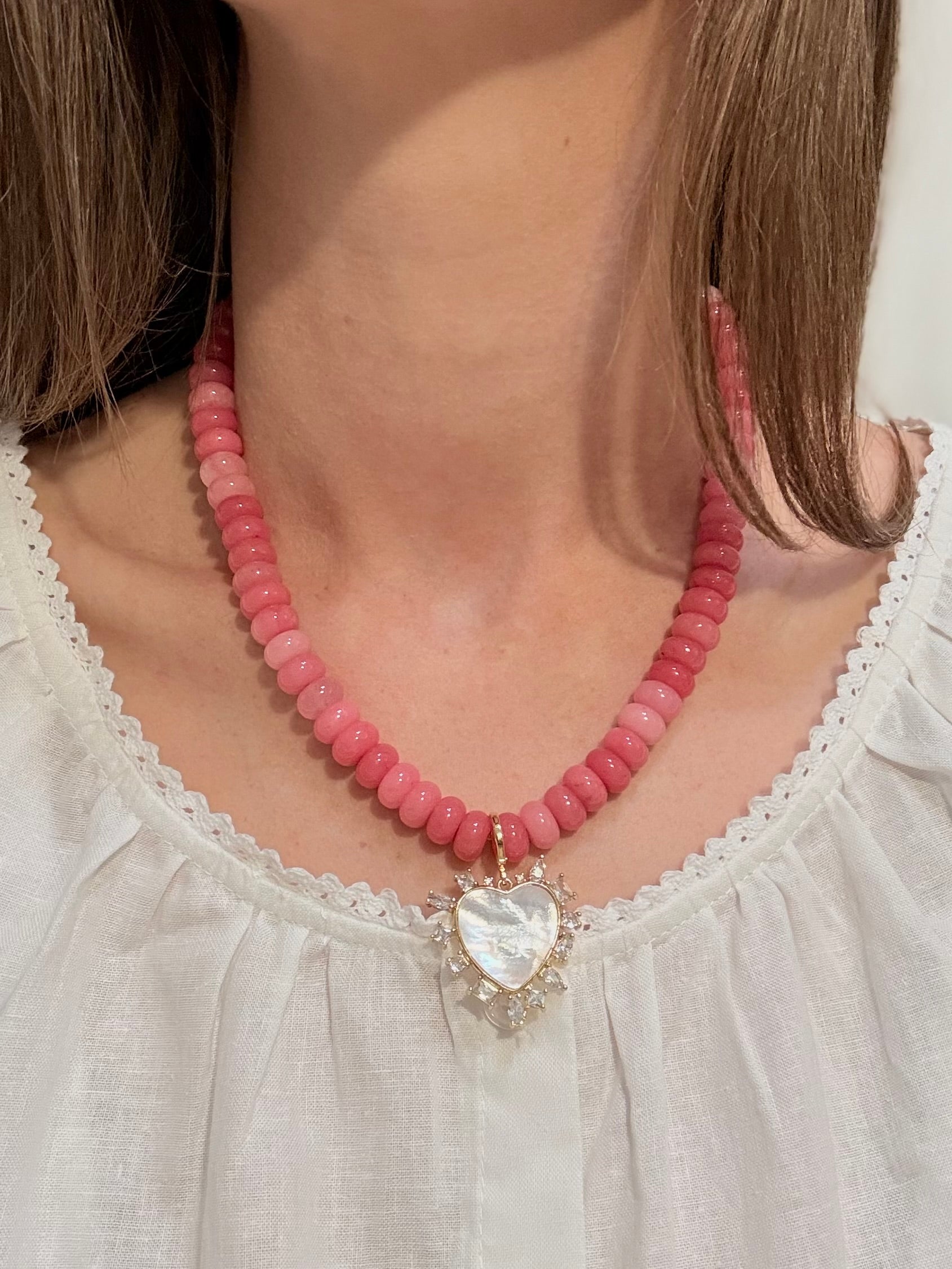 Pink Beaded Necklace