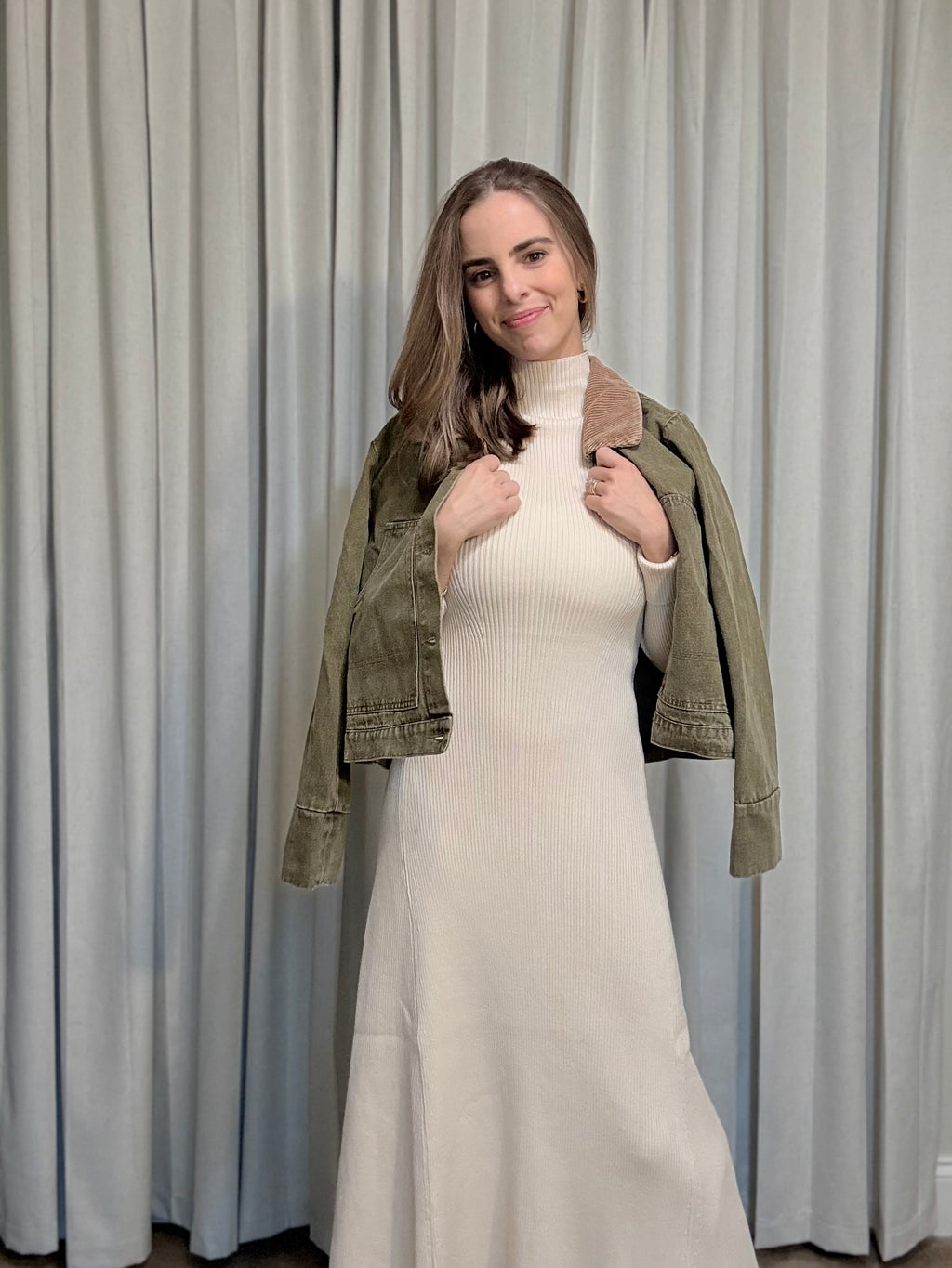 Flared Midi Dress