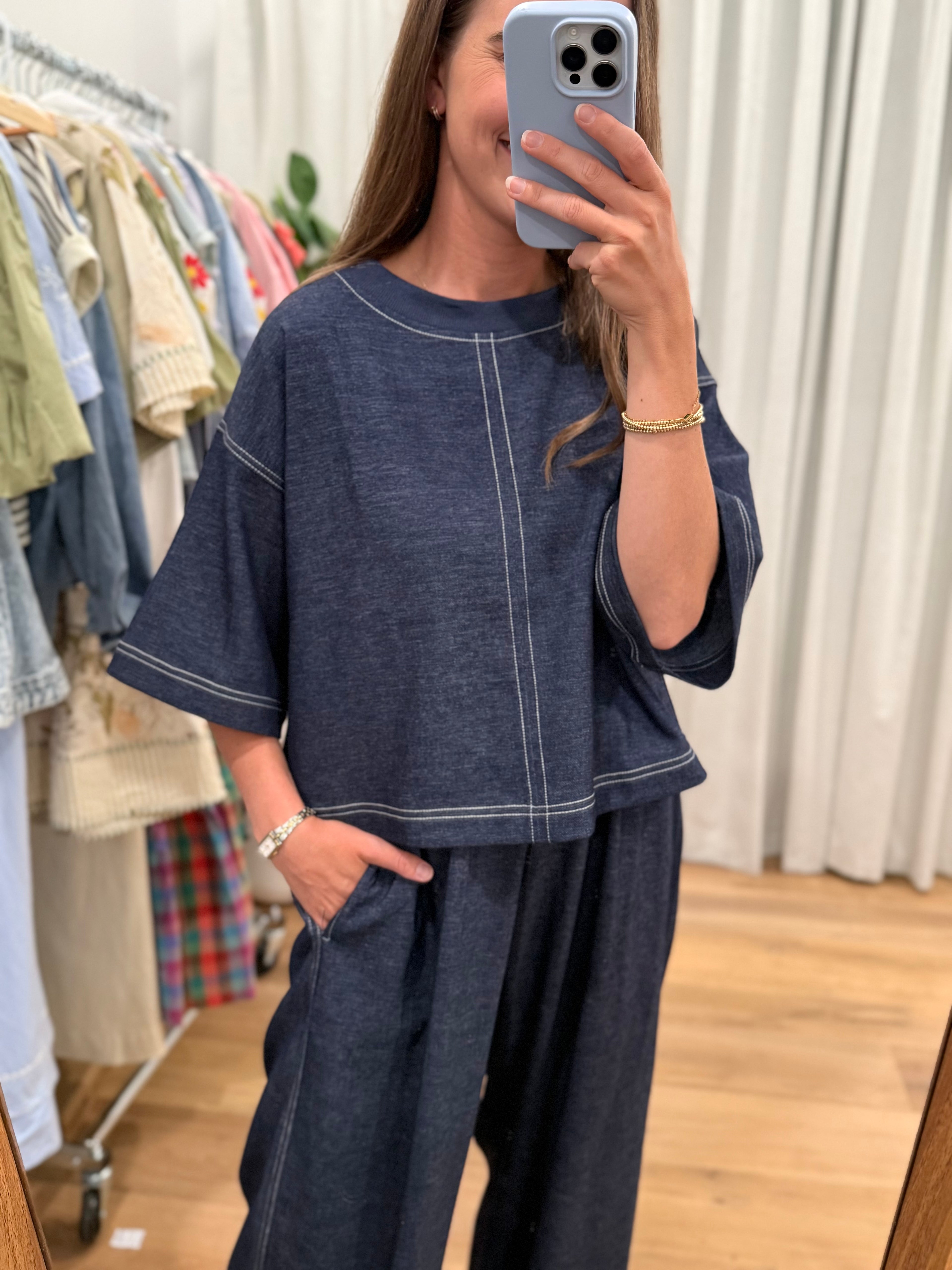 Denim Lounge Set