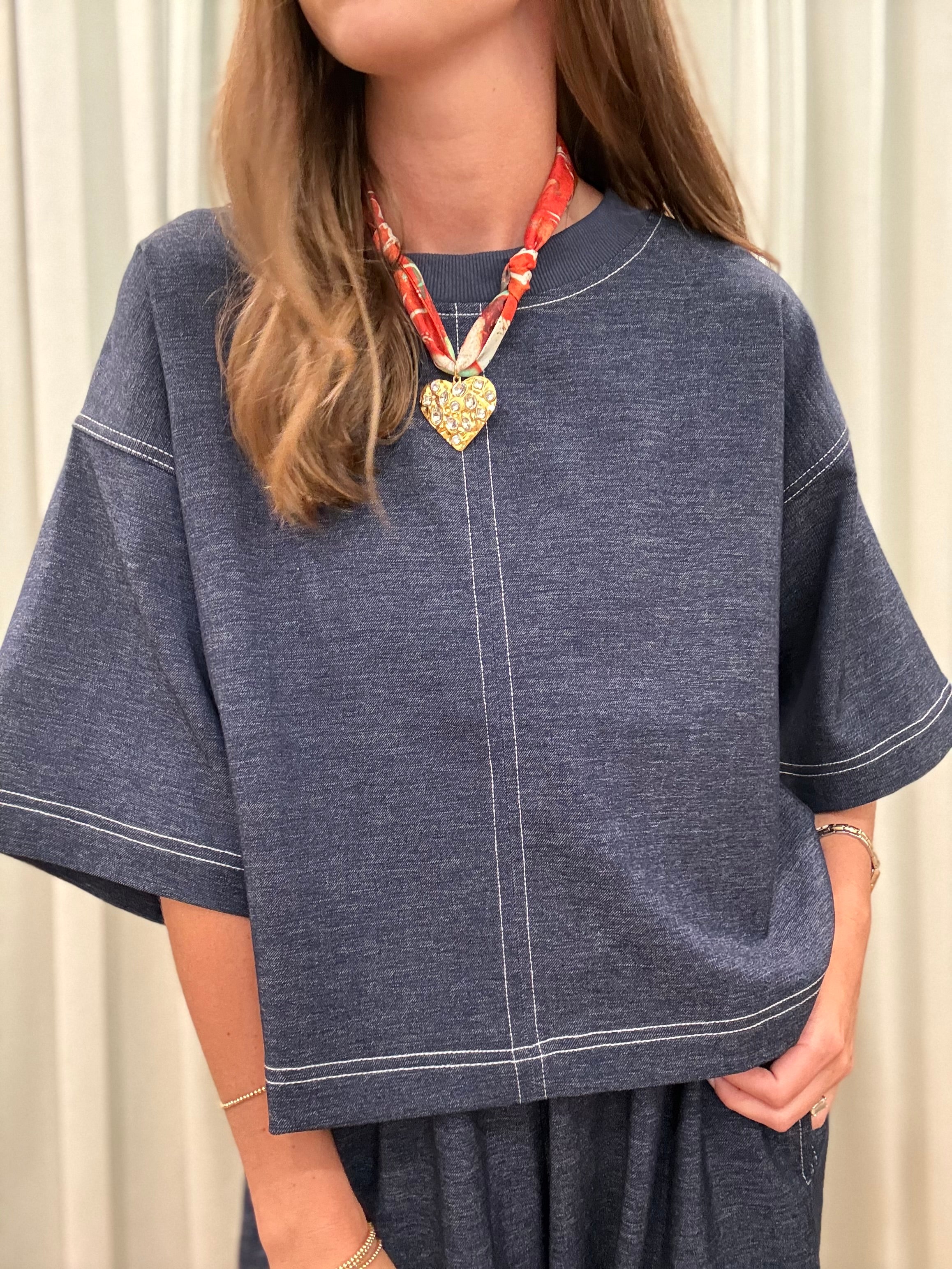 Rust Scarf Necklace